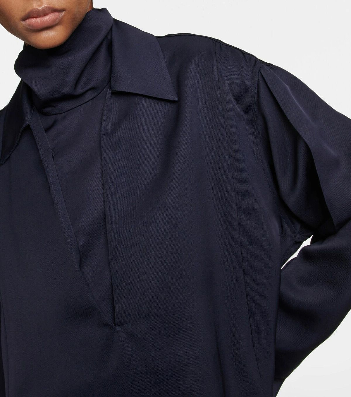 Jil Sander o1y0925 Mini Dress in Midnight Blue Size M / US 6-8 / IT 42-44 - 4 Thumbnail