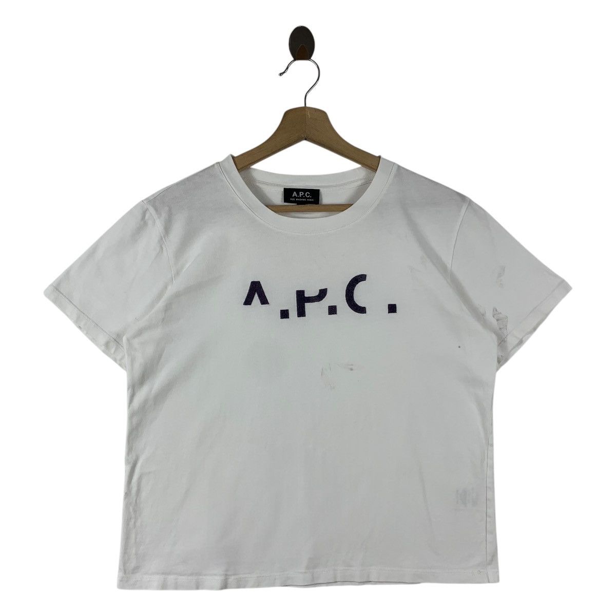 APC Rue madame paris big spellout designer tee