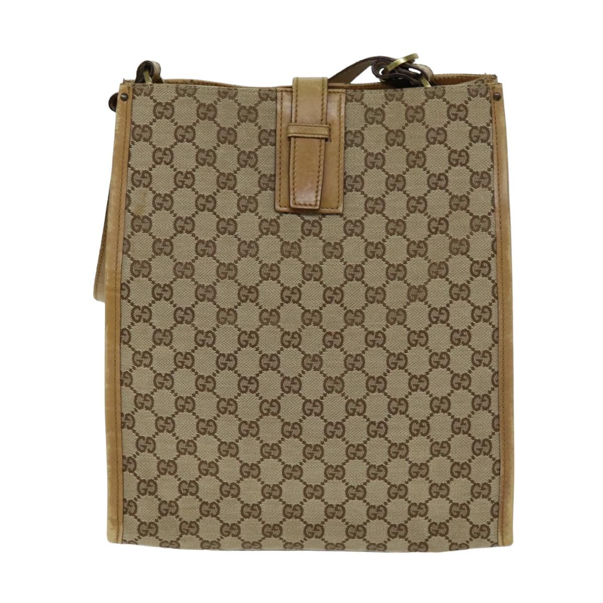 Gucci Gg Canvas Beige Canvas Tote Bag (Pre-Owned) Size ONE SIZE - 1 Thumbnail