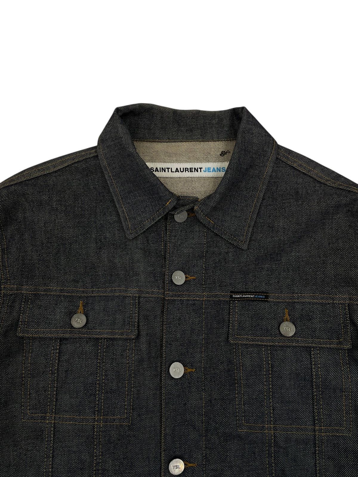 Yves Saint Laurent Saintlaurent jacket jeans YSL button Size US M / EU 48-50 / 2 - 5 Thumbnail