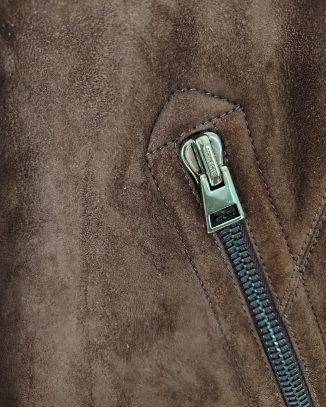 Tom Ford CALFSKIN SUEDE LEATHER BIKER JACKET Size US M / EU 48-50 / 2 - 4 Thumbnail