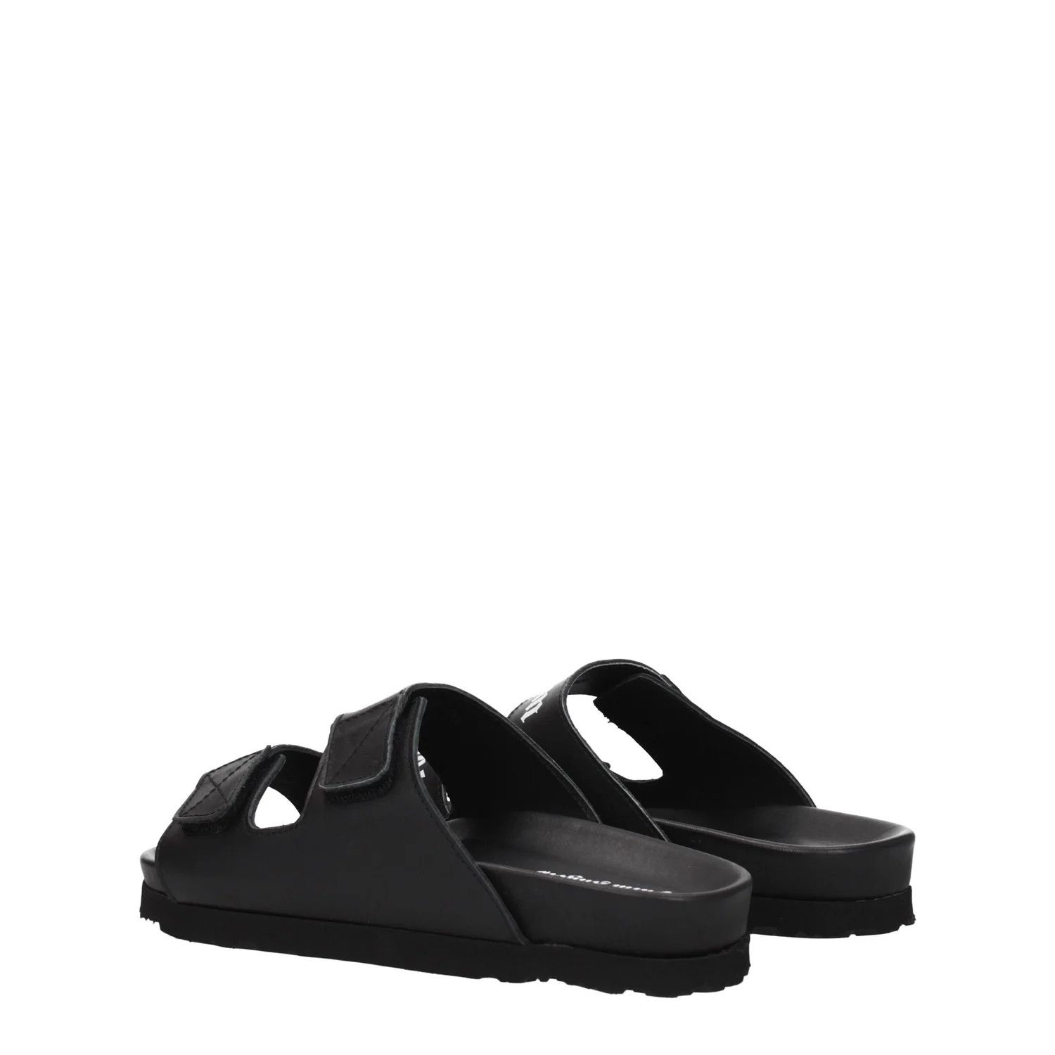 Palm Angels ob1o1e1124 Leather Sandals in Black Size US 6 / IT 36 - 4 Thumbnail