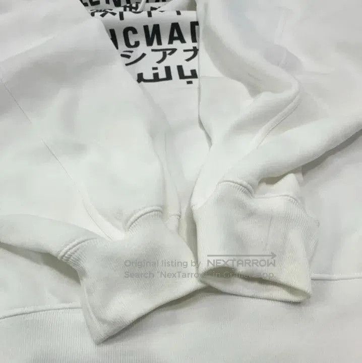 Balenciaga Balenciaga White Language Print Hoodie. Size US S / EU 44-46 / 1 - 4 Thumbnail