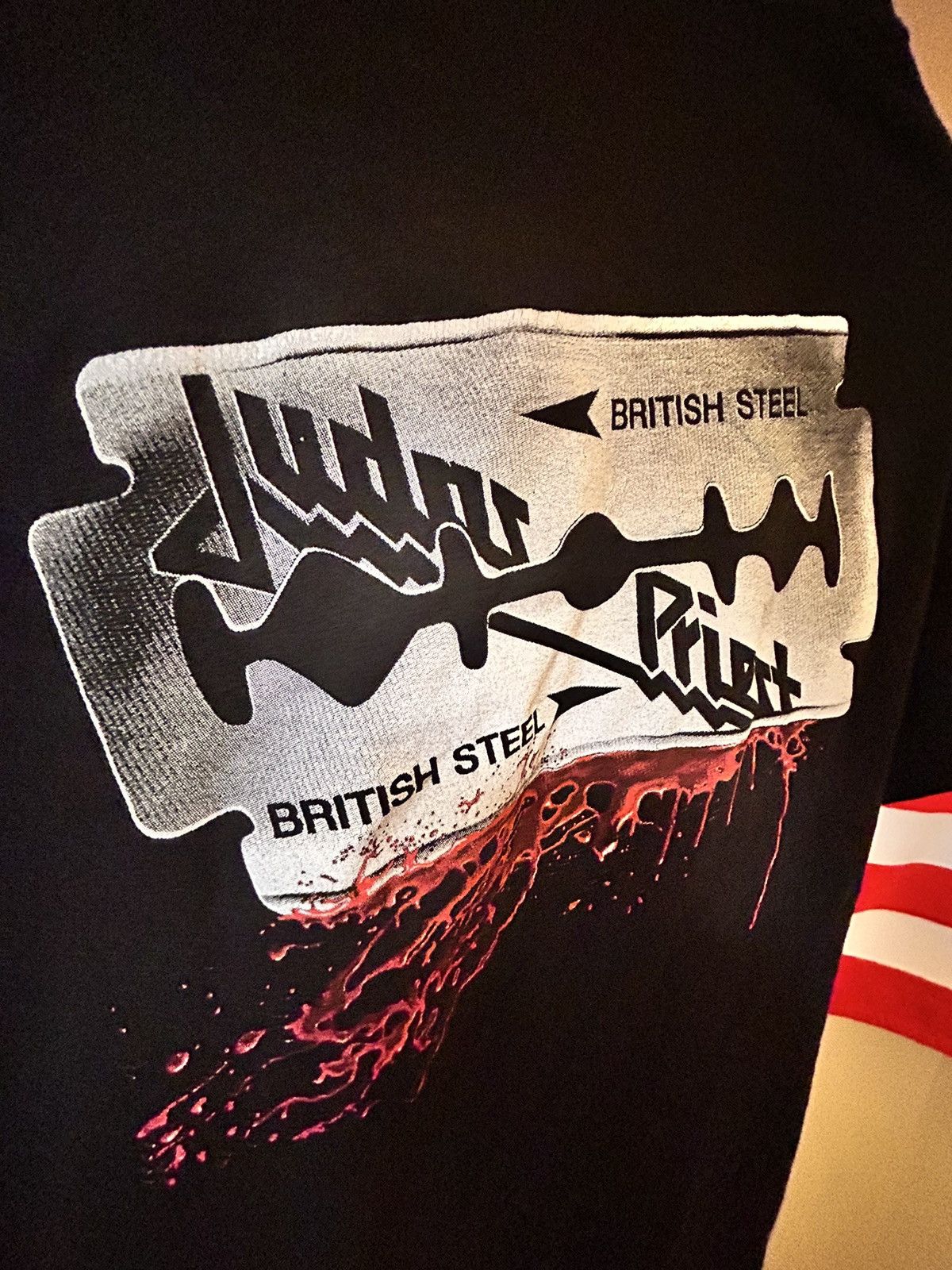 Band Tees × Japanese Brand × Vintage VINTAGE JUDAS PRIEST BRITISH STEEL TEE Size US S / EU 44-46 / 1 - 4 Thumbnail