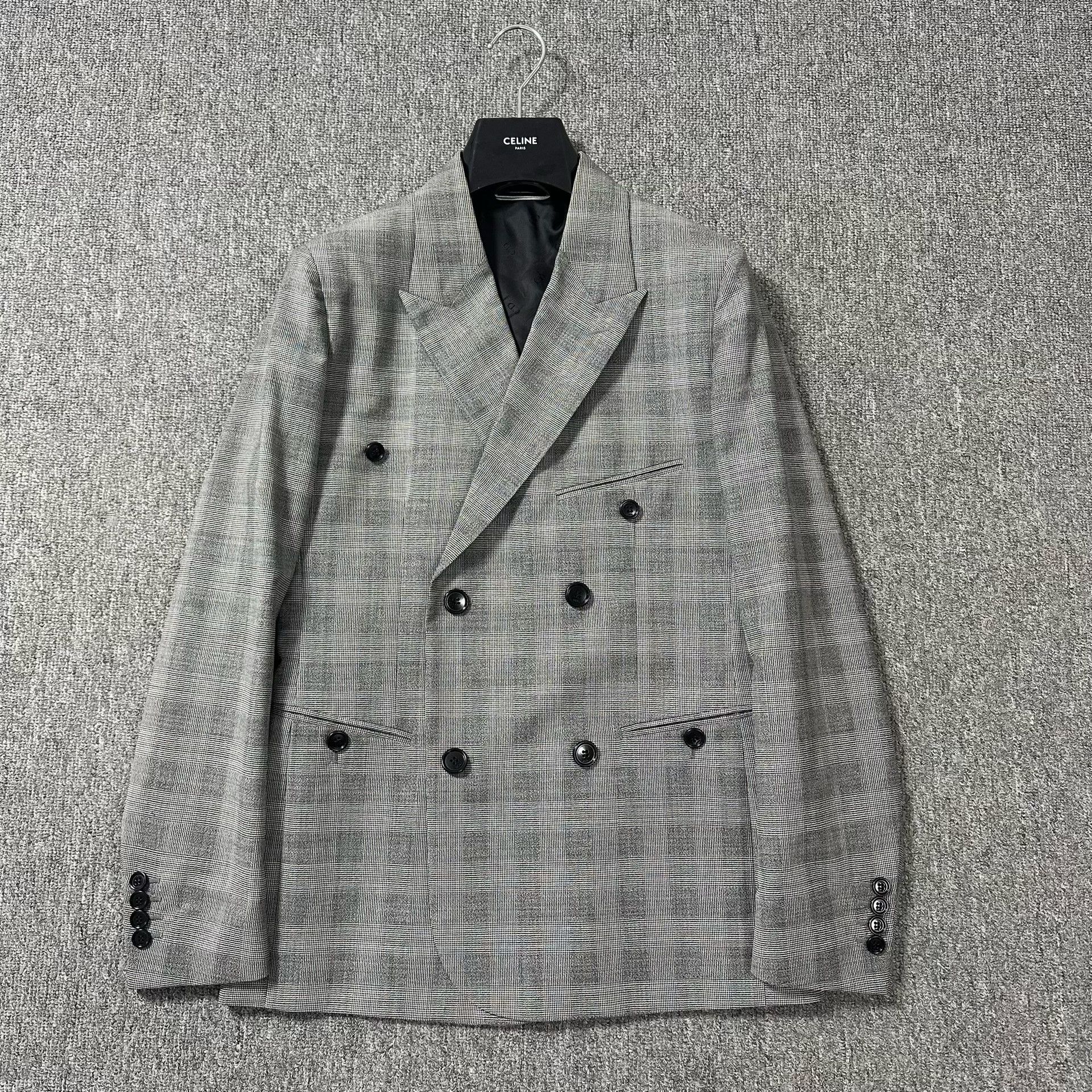 Dior Dior Checkered Wool Suit Jacket Size US M / EU 48-50 / 2 - 1 Thumbnail