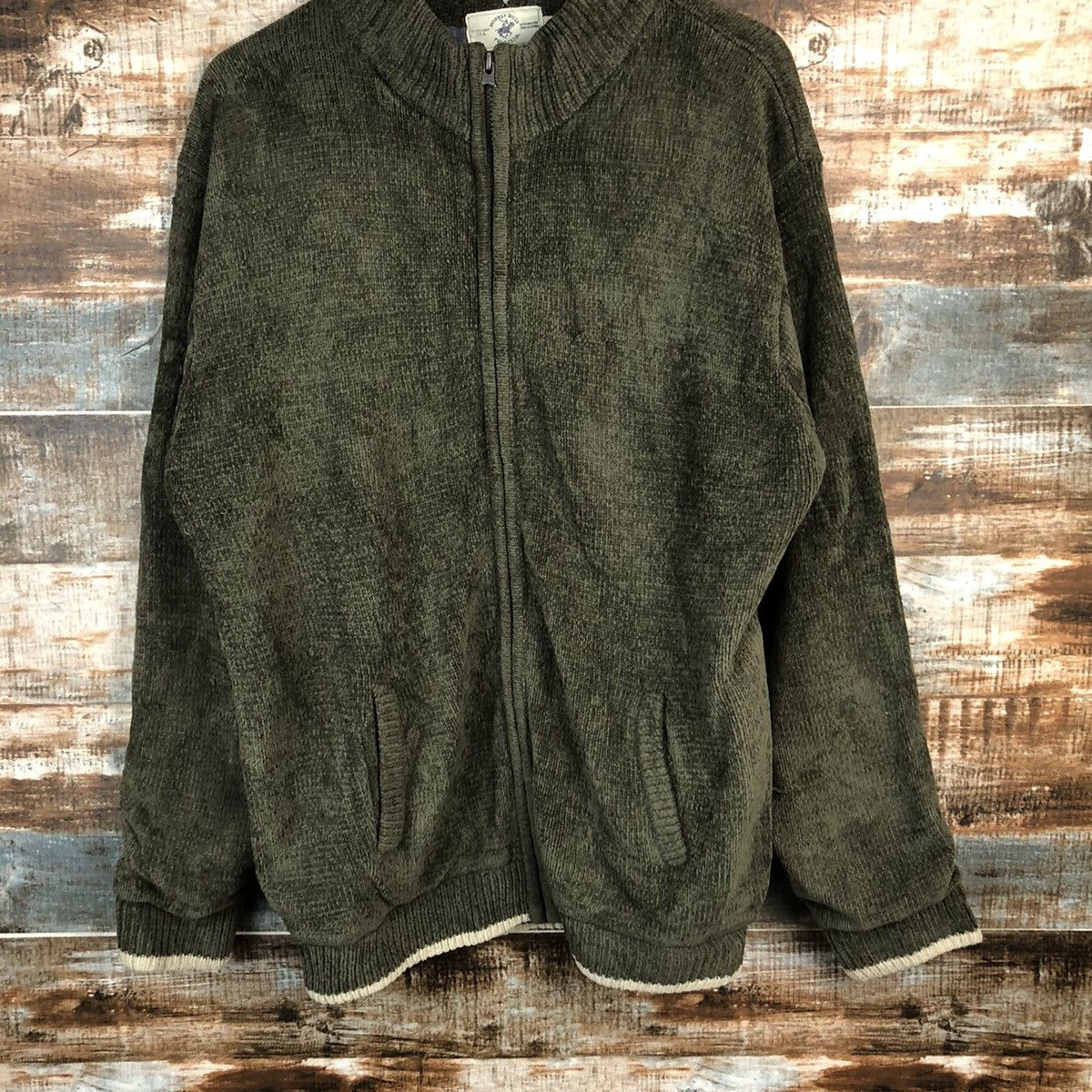 Beverly Hills Polo Club × Vintage Beverly Hills Polo Club Dark Green Sweather #A1594 Size US L / EU 52-54 / 3 - 3 Thumbnail