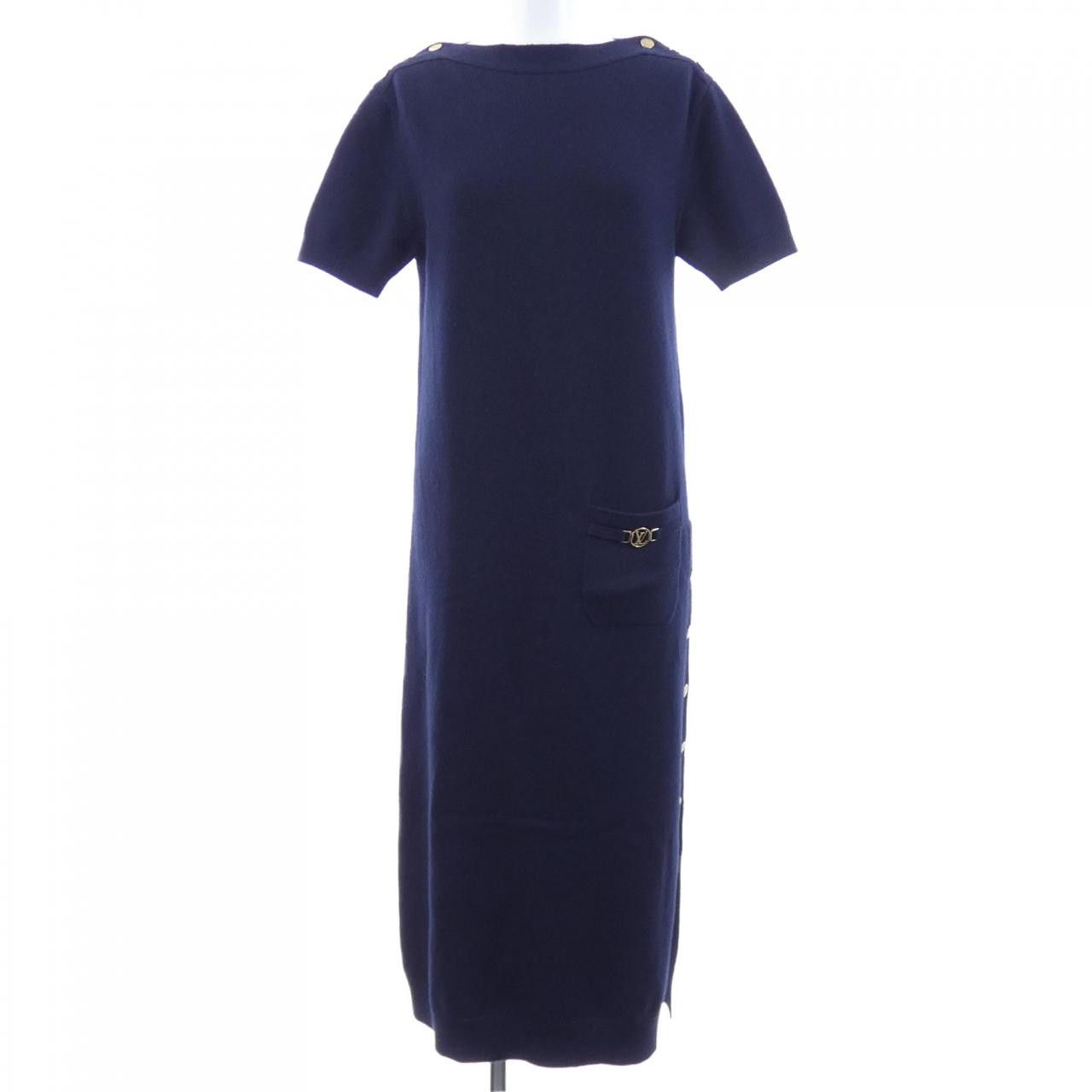 Louis Vuitton Louis Vuitton Louis Vuitton Cashmere Dress Textile Dresses FLKD12FO2 DUTY FREE for USA Size ONE SIZE - 1 Thumbnail