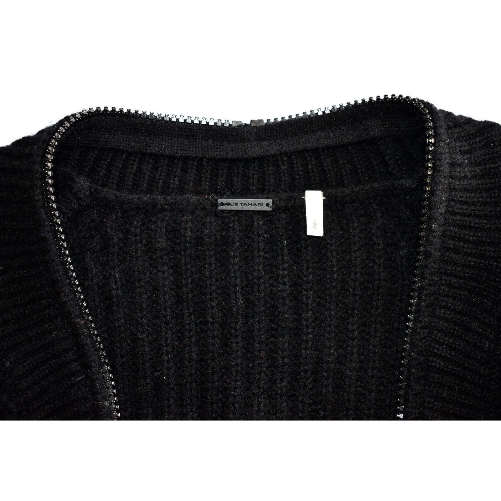 Elie Tahari ELIE TAHARI Wool/Cashmere Knit Dyed Calf Hair Sweater Sz M Size M / US 6-8 / IT 42-44 - 5 Thumbnail