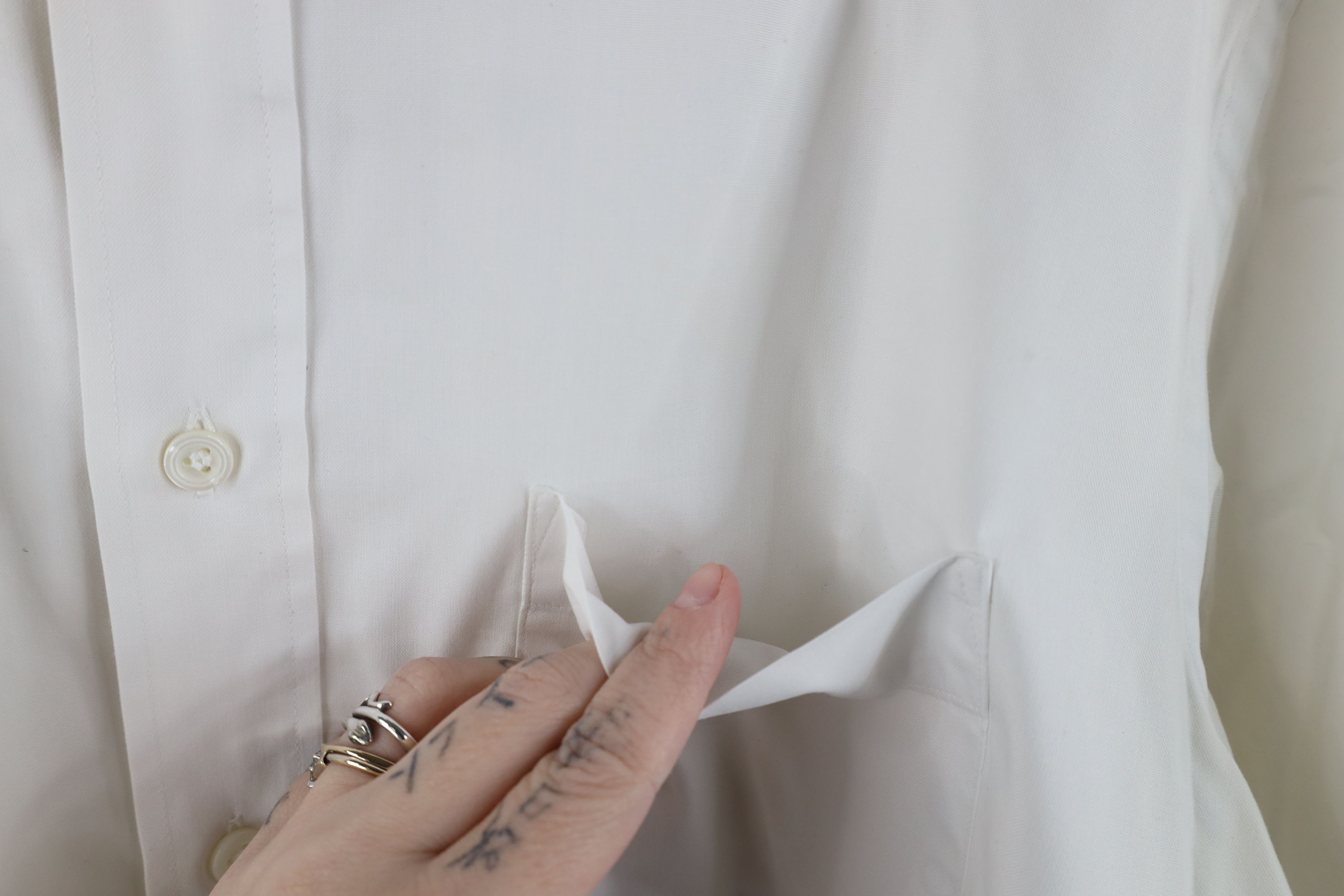 Vintage Vintage 90s Oxford Short Sleeve Button Down Shirt USA White Size US M / EU 48-50 / 2 - 7 Thumbnail