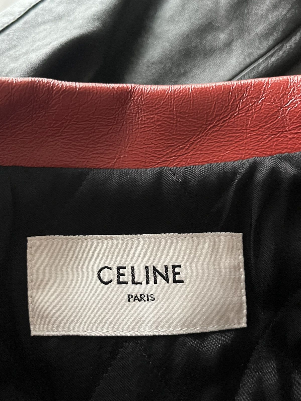 Celine × Hedi Slimane $7,500 Super Runway Celine Hedi Slimane Biker Leather Jacket Size US XL / EU 56 / 4 - 9 Thumbnail