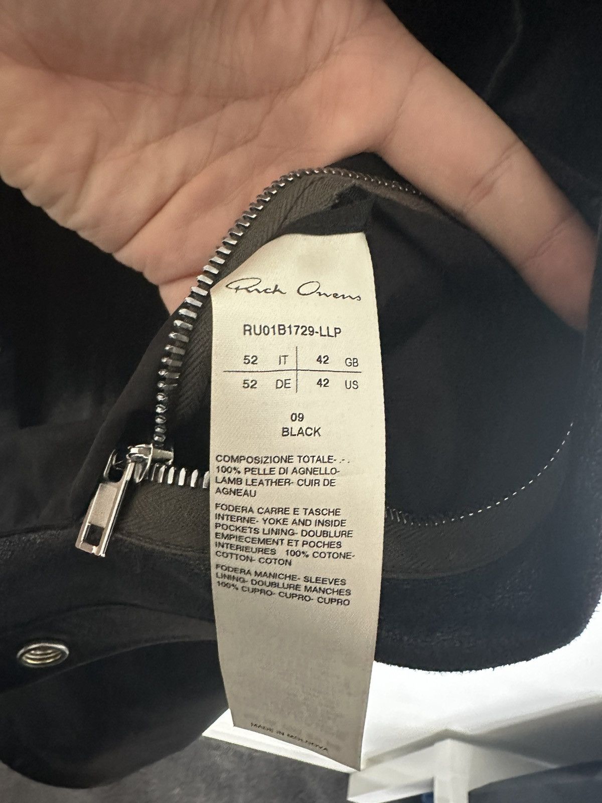 Rick Owens Rick Owens SS22 Fogachine Lambskin Leather Overshirt Size US L / EU 52-54 / 3 - 4 Thumbnail