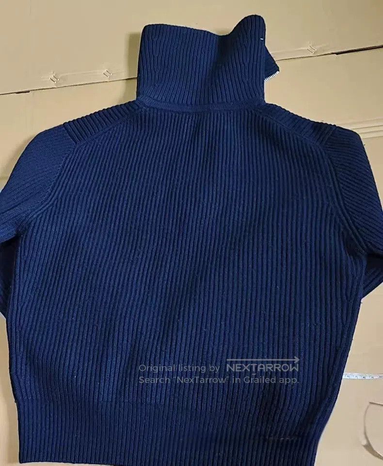 Acne Studios Acne Studios Ladies half-zip high-neck knitted top, navy b Size XS / US 0-2 / IT 36-38 - 3 Thumbnail