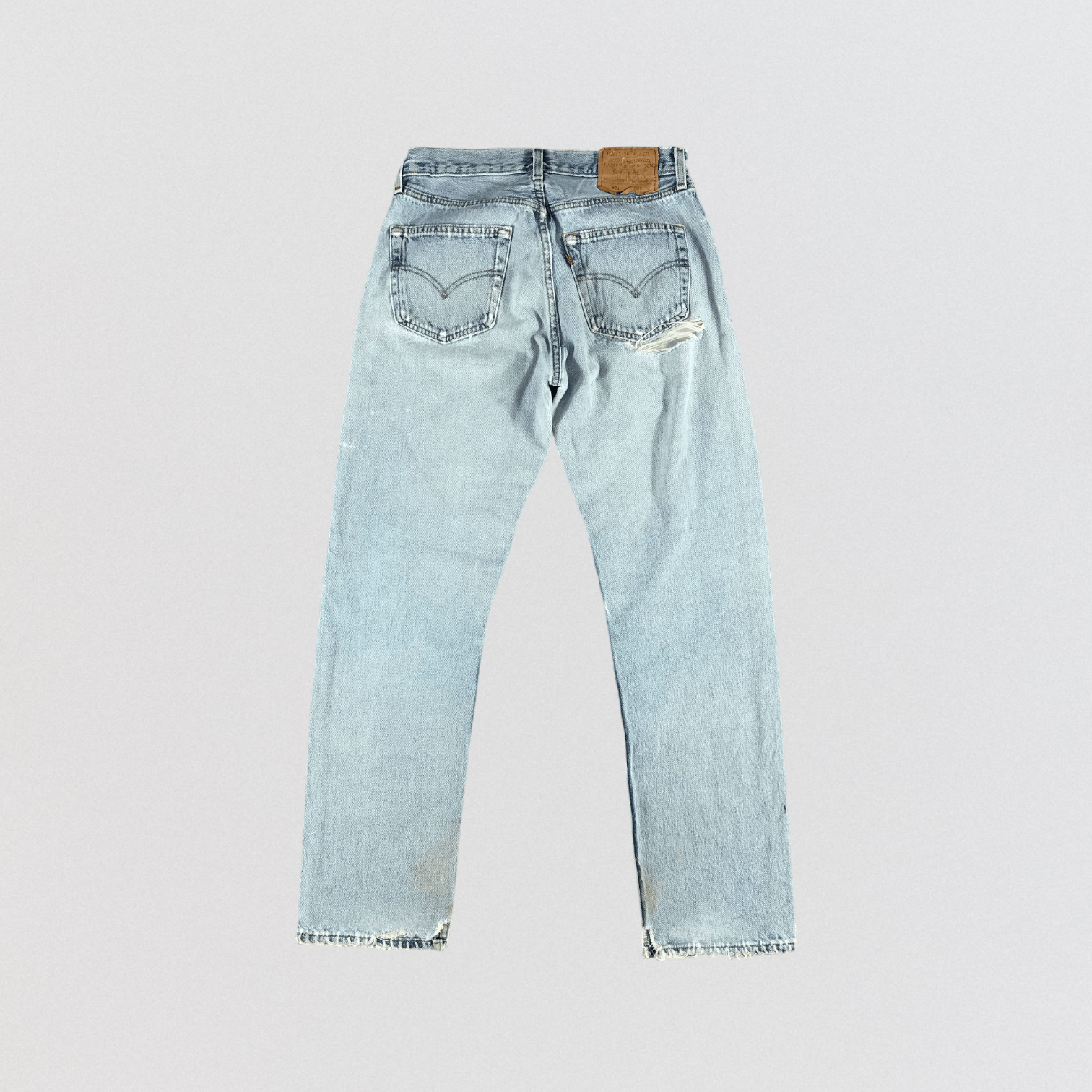 Levi's 90s Vintage Light Wash Levis 501 Jeans-JM3155 Size US 30 / EU 46 - 2 Thumbnail