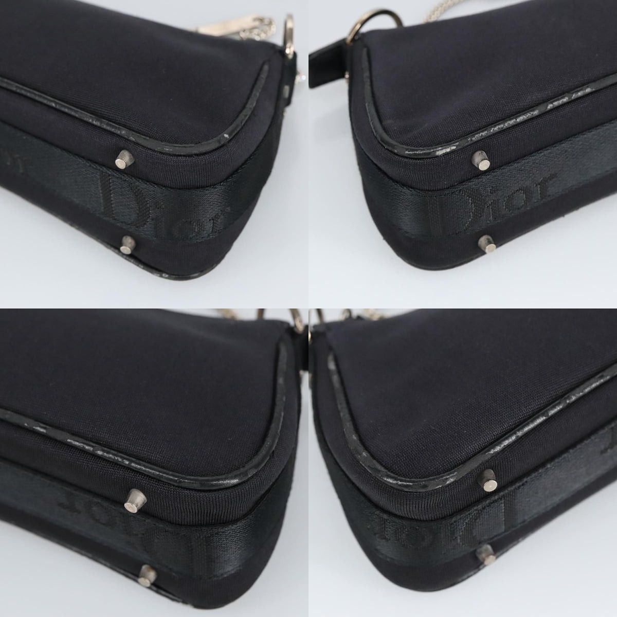 Dior DIOR Hand Bag Canvas Black Size ONE SIZE - 10 Thumbnail