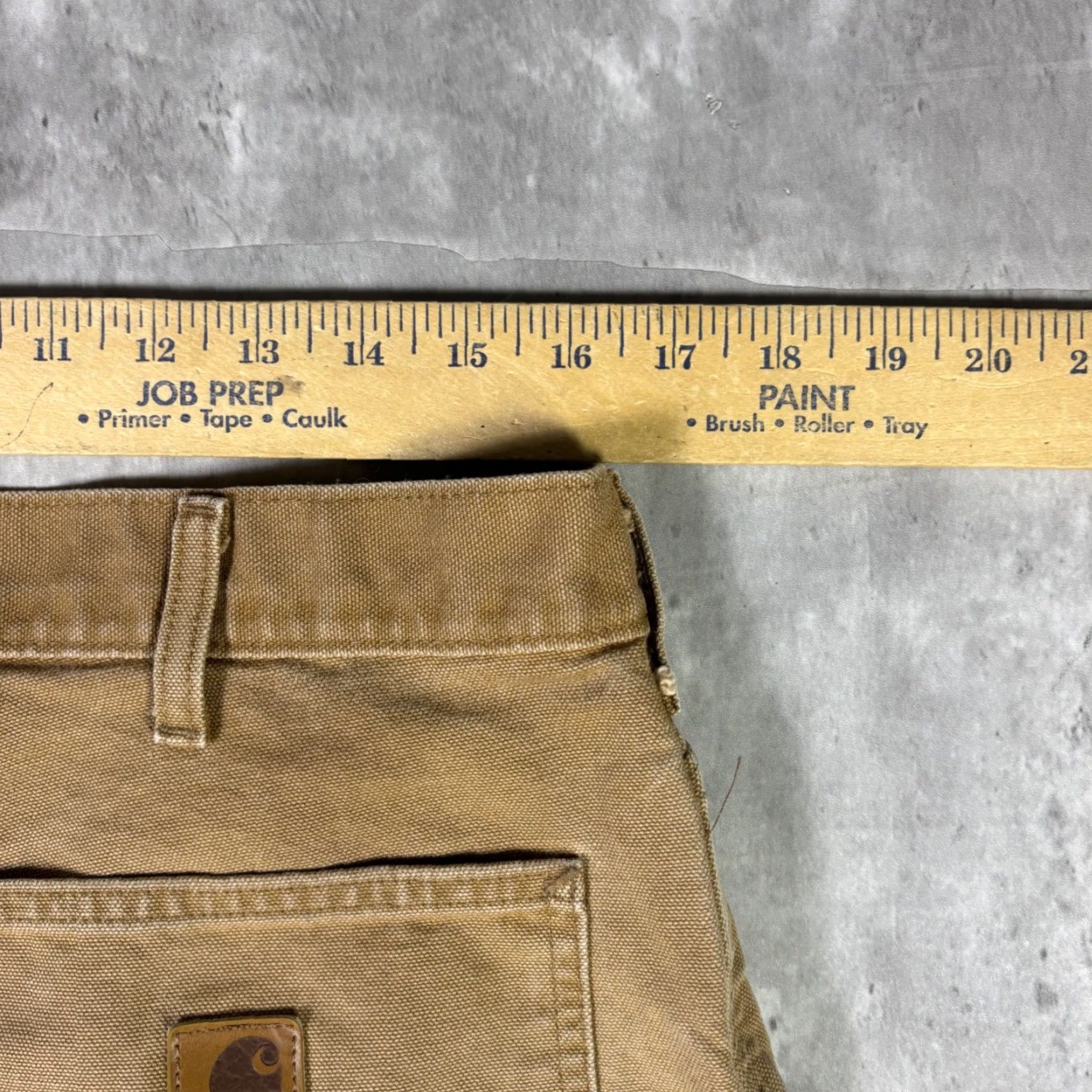 Carhartt VINTAGE Carhartt Mens Tan Canvas Carpenter Work Pants Double Knee Distressed Size 32x33 Mens Size US 32 / EU 48 - 3 Thumbnail