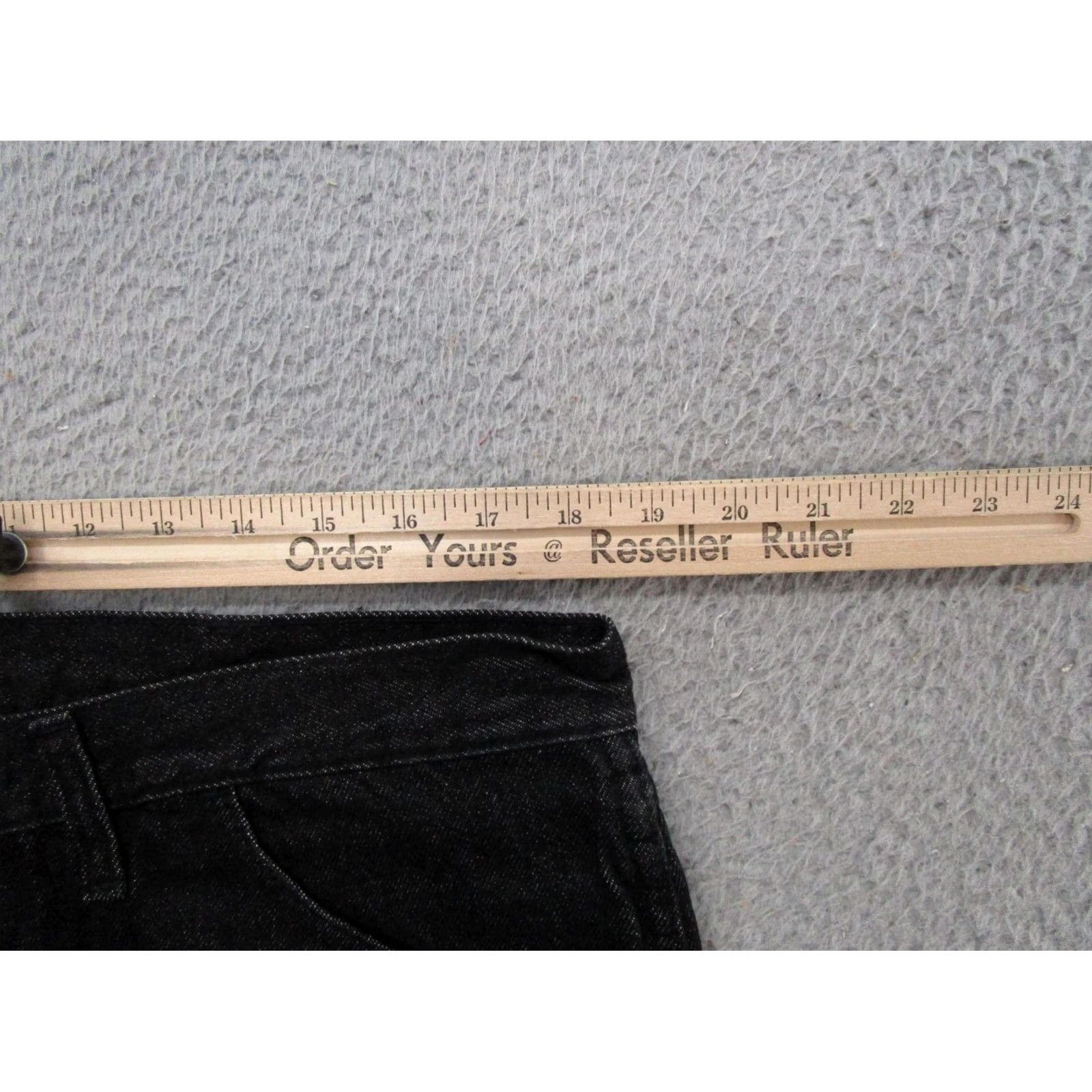Denime VINTAGE Rustler Jeans 90s Black Denim Regular Fit Straight Mens 38x30 NEW AS IS Size US 38 / EU 54 - 5 Thumbnail