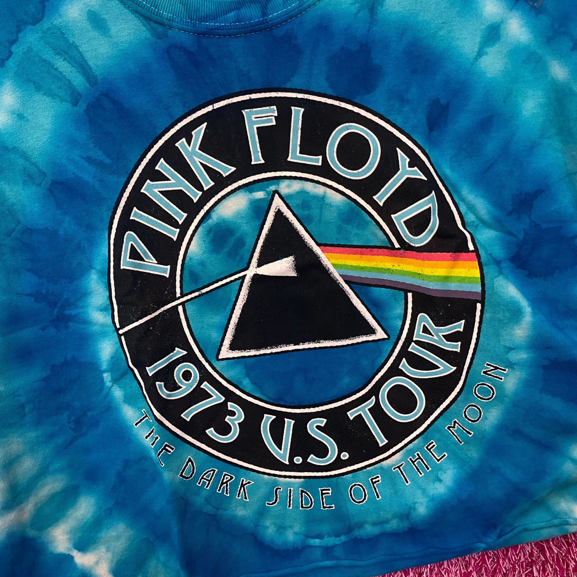 Pink Floyd Pink Floyd Dark Side of the Moon 1973 US Tour Tie Dye Crop T Size US S / EU 44-46 / 1 - 4 Thumbnail