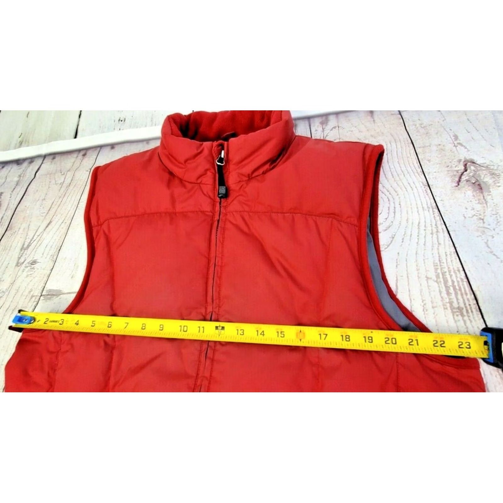 Eddie Bauer Eddie Bauer Goose Down Vest Men M Burgundy Full Zip Puffer Outdoor Zip Pockets Size M / US 6-8 / IT 42-44 - 6 Thumbnail