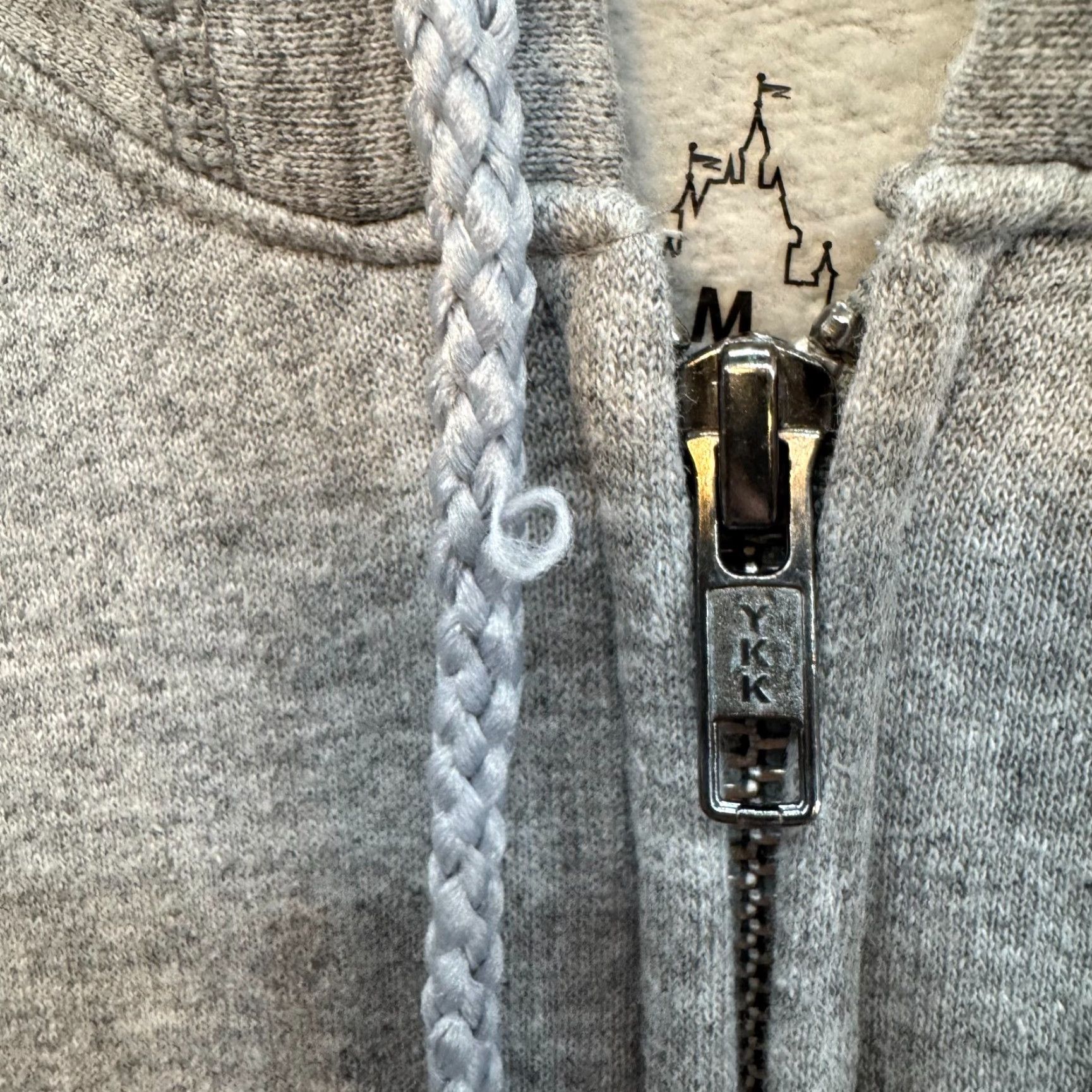 Disney VINTAGE Disney Hoodie Sweatshirt Medium Wilderness Lodge Mickey Goofy Donald Womens Hooded Full Zip Regular Gray Size M / US 6-8 / IT 42-44 - 5 Thumbnail
