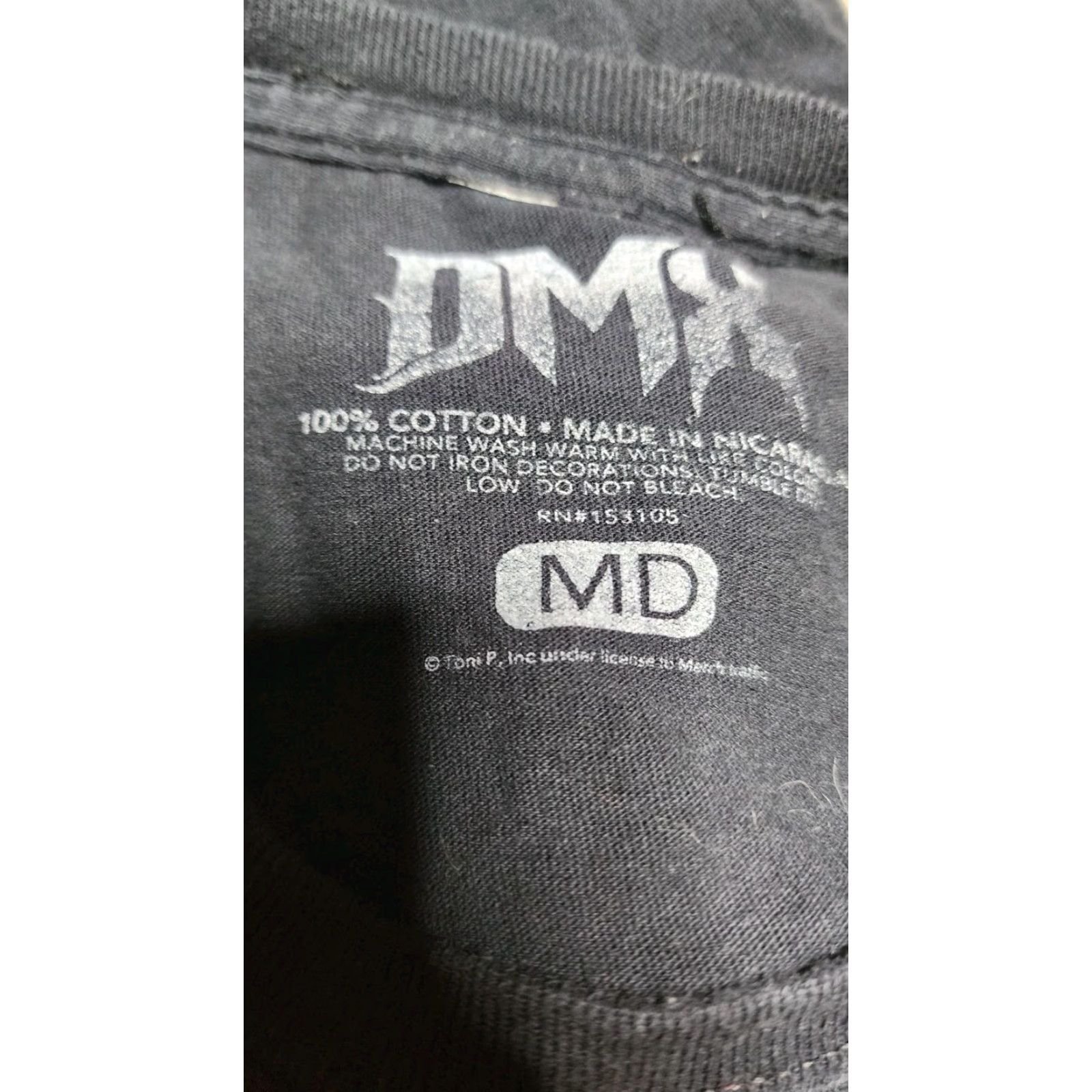 Vintage VINTAGE DMX Rap Concert T-Shirt Mens Medium Black Graphic Print Hip Hop Music Size US M / EU 48-50 / 2 - 4 Thumbnail