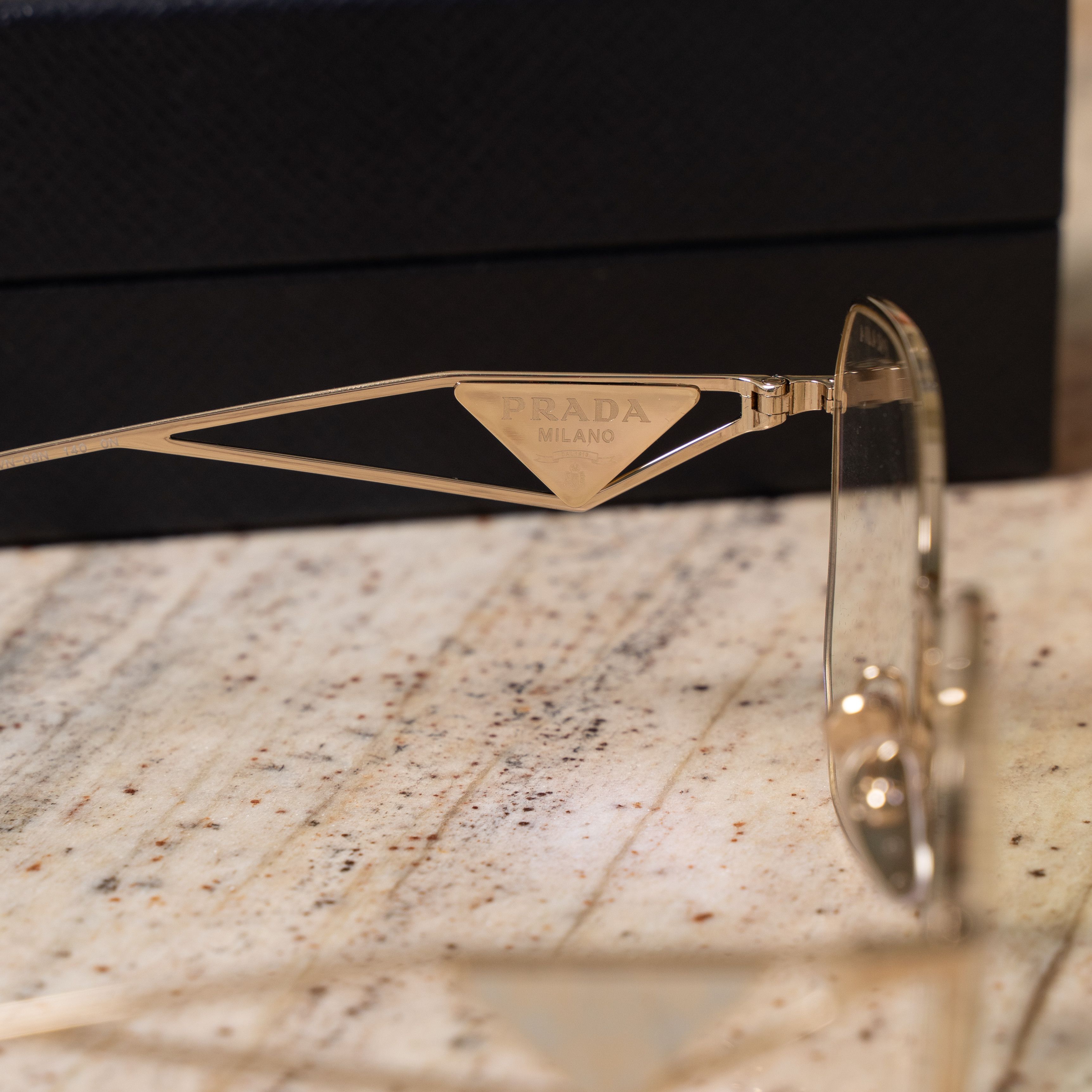 Prada PRADA 0PR 57YS ZVN08N Sunglasses GOLD Size ONE SIZE - 6 Thumbnail