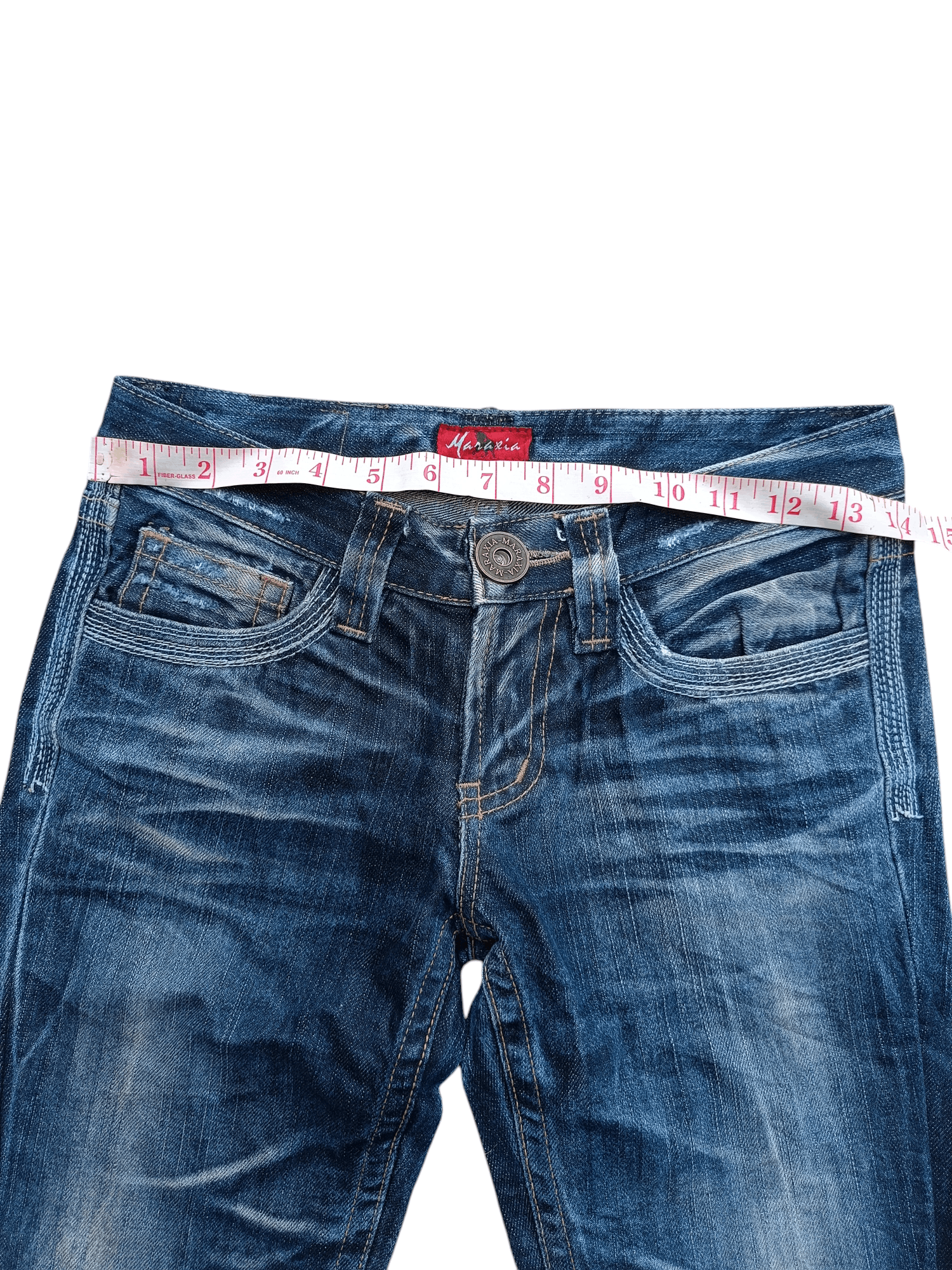Hysteric Glamour SUPER FLARED🔥Maraxia Whiskers Faded Low Rise Boot Cut Jeans Size US 28 / EU 44 - 8 Thumbnail