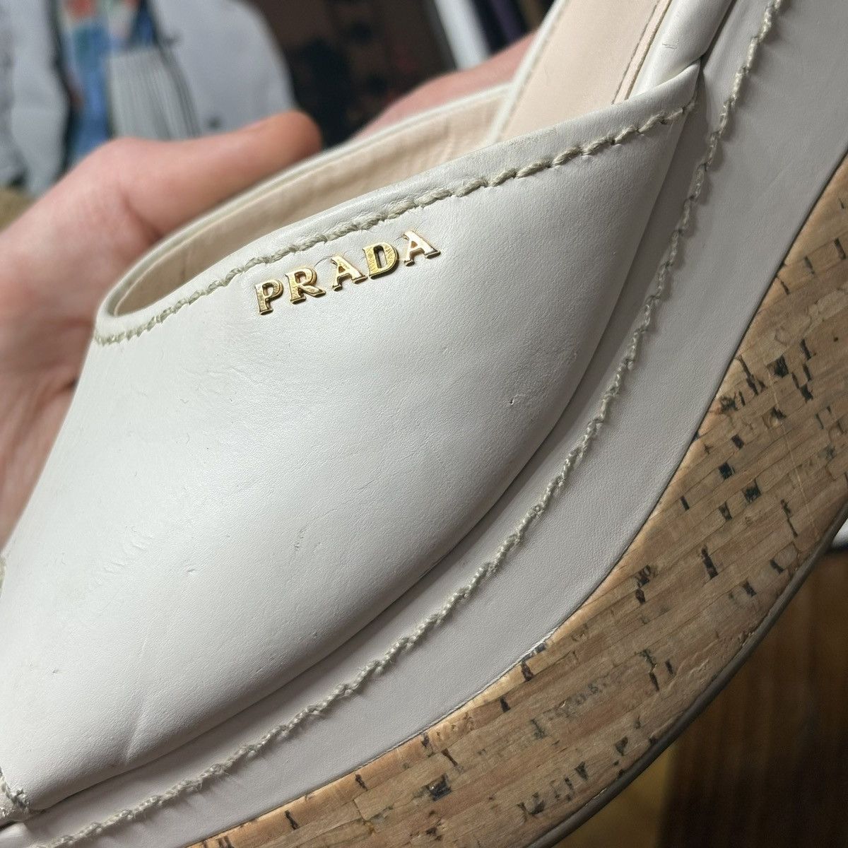 Prada Prada Vintage Mules 90s Italian Design Platform Heels Size US 8 / IT 38 - 10 Thumbnail