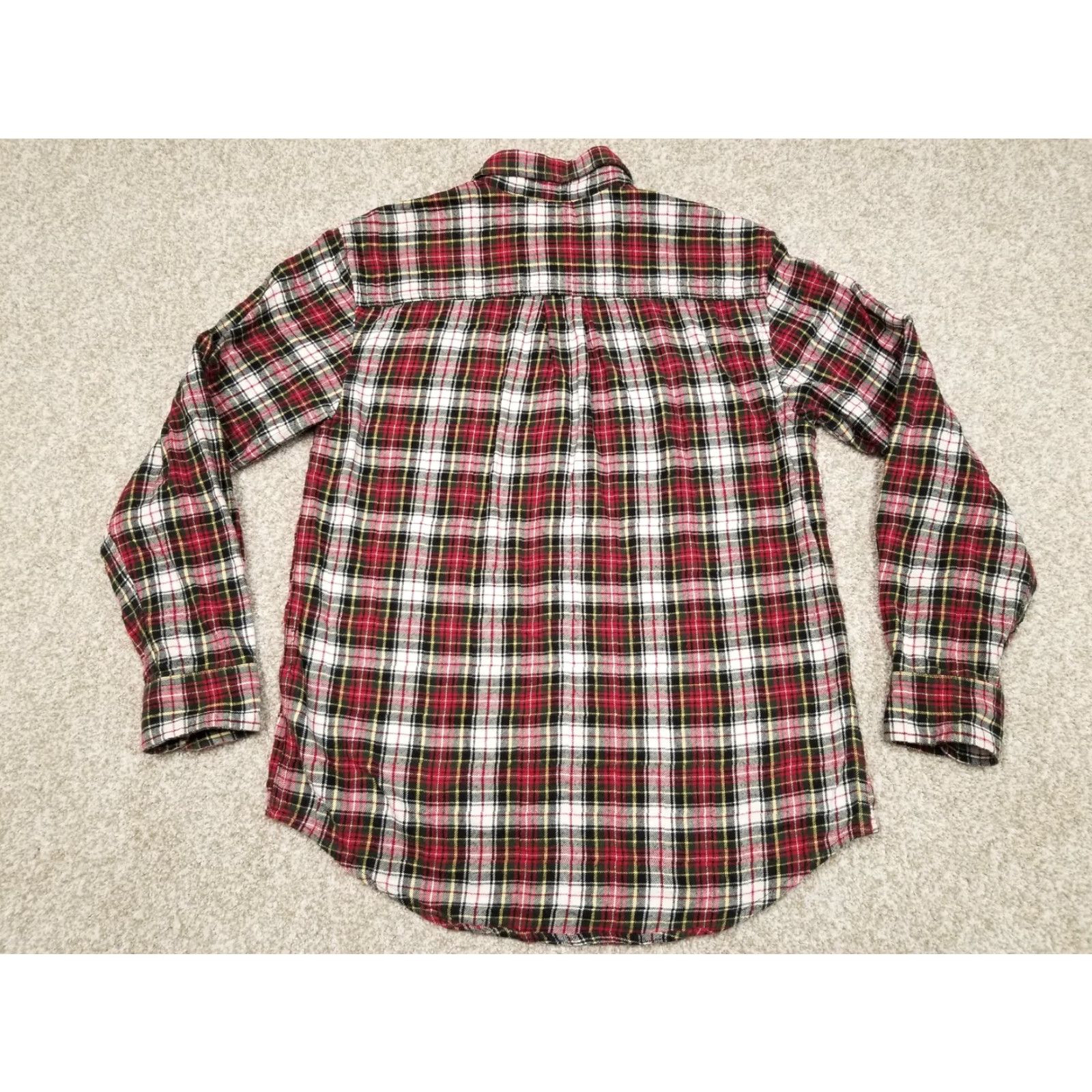 Basic Editions Basic Editions Flannel Shirt Mens Small Red Black Plaid 100% Cotton Long Sleeve Size US S / EU 44-46 / 1 - 5 Thumbnail