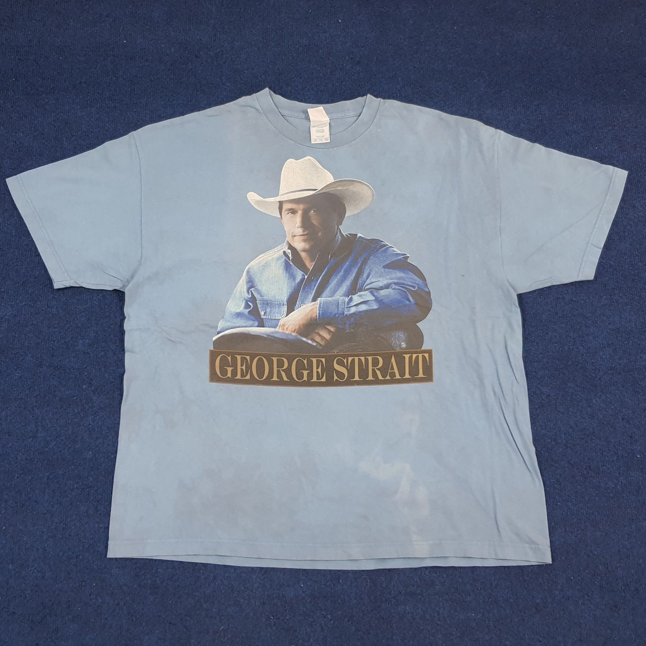 Band Tees × Vintage Vintage George Strait American Singer Tshirt Size US XXL / EU 58 / 5 - 1 Thumbnail