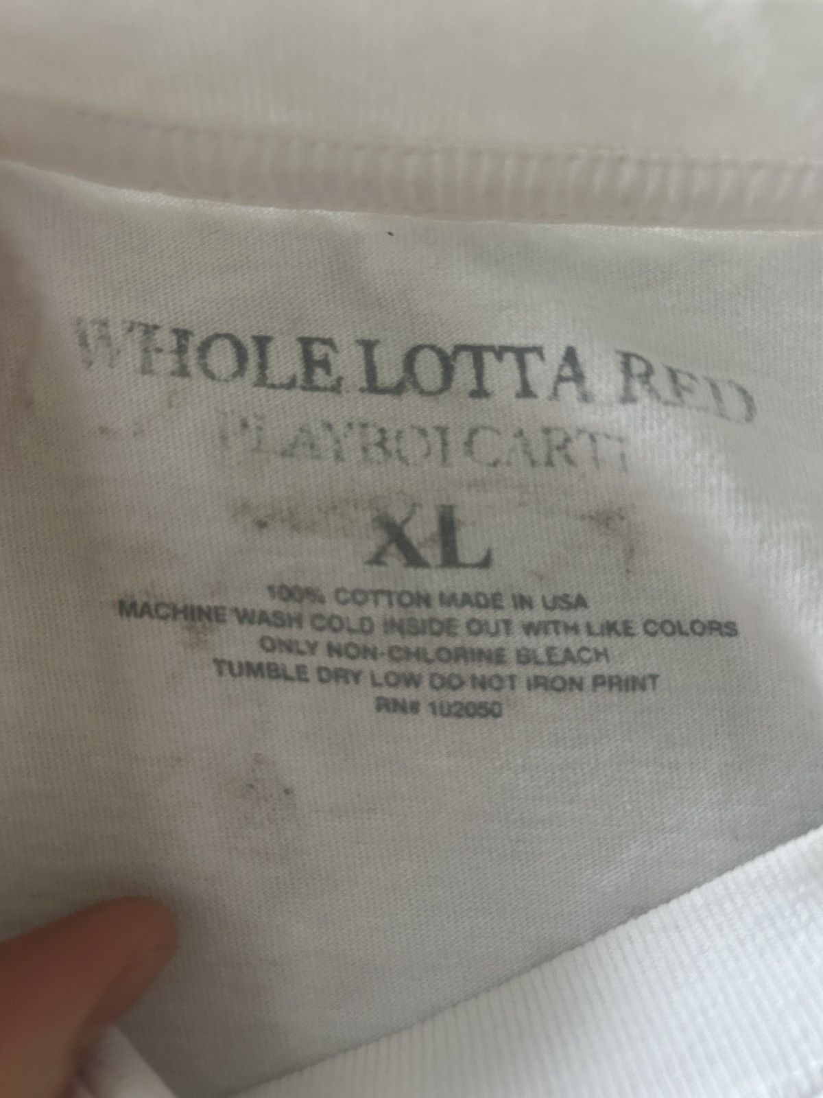 Playboi Carti Playboi carti new maps of hell XL whole lotta red shirt Size US XL / EU 56 / 4 - 3 Thumbnail