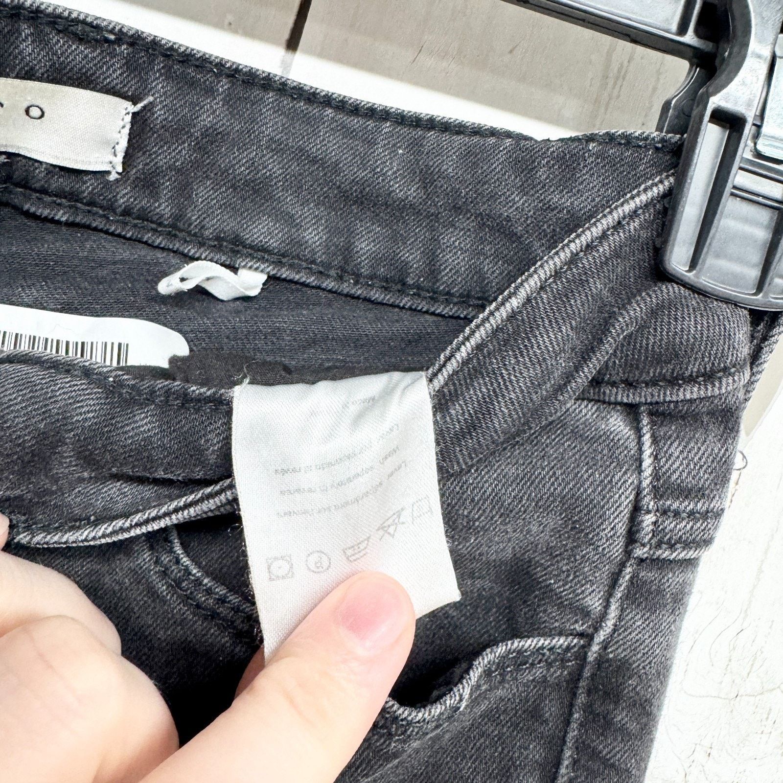 Sandro Sandro Pants ERU 36 Washed Black Slim Skinny Denim Jeans Size 26" / US 2 / IT 38 - 7 Thumbnail