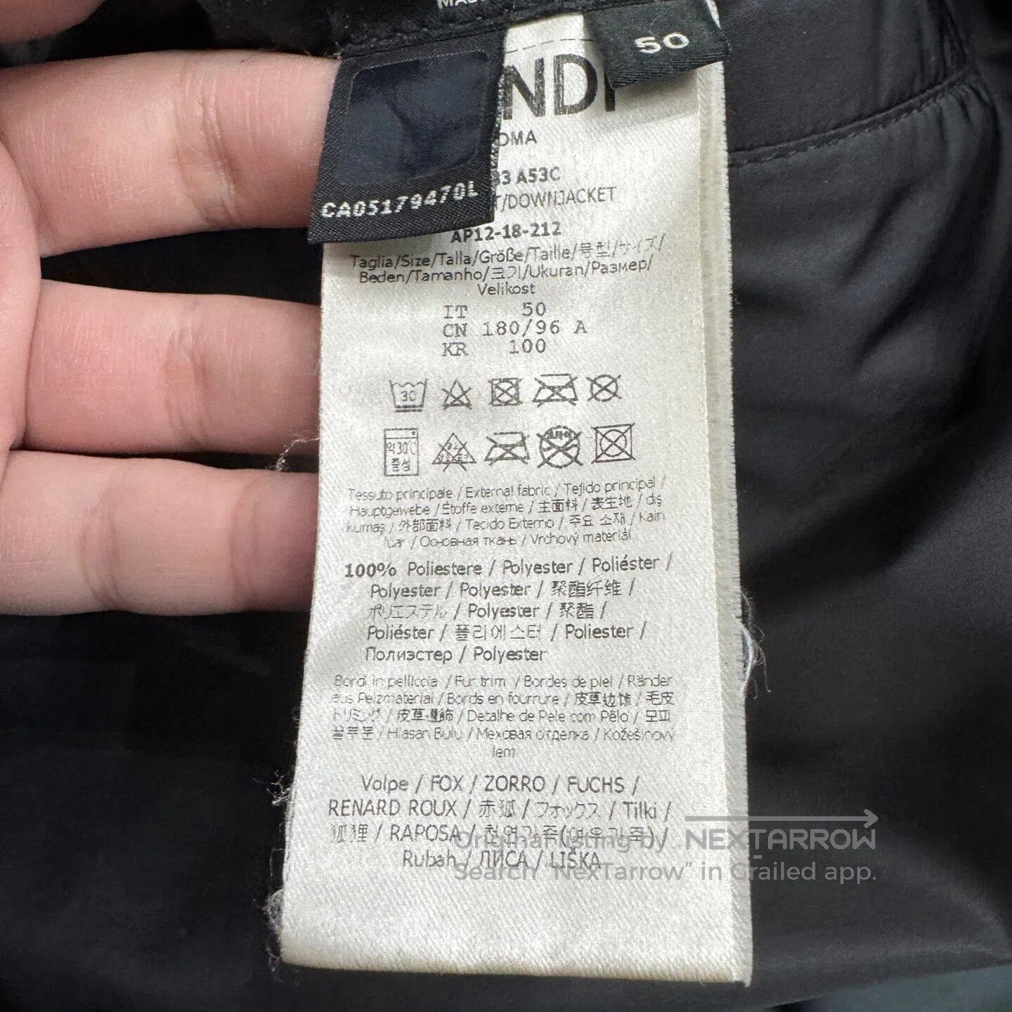 Fendi FENDI The "Skin-Picking Little Demon" wears a down jacket Size US M / EU 48-50 / 2 - 6 Thumbnail