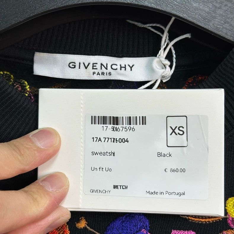 Givenchy Givenchy Collar Flower Embroidered Hoodie XS Size Size US XS / EU 42 / 0 - 3 Thumbnail
