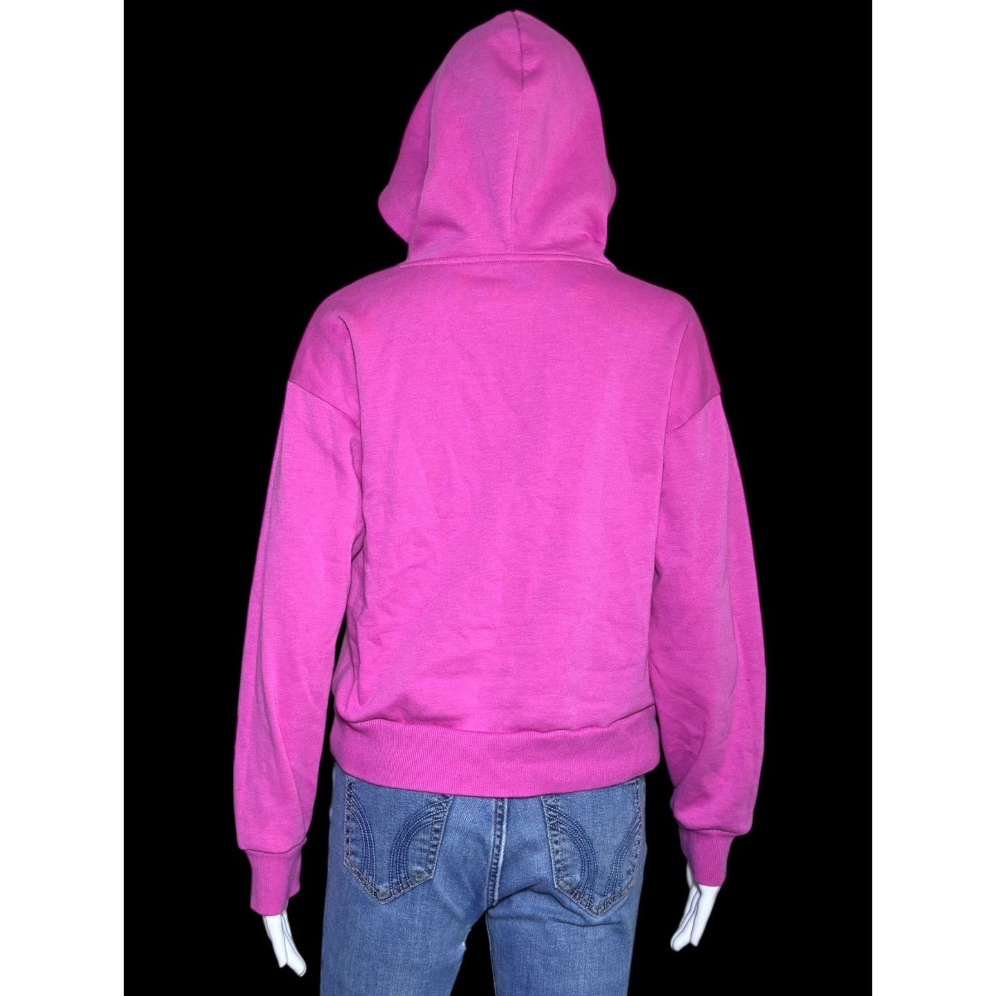 Epic Threads Epic Threads Pink Cotton Hoodie Pullover Sweater Thumbholes Size XL / US 12-14 / IT 48-50 - 2 Thumbnail