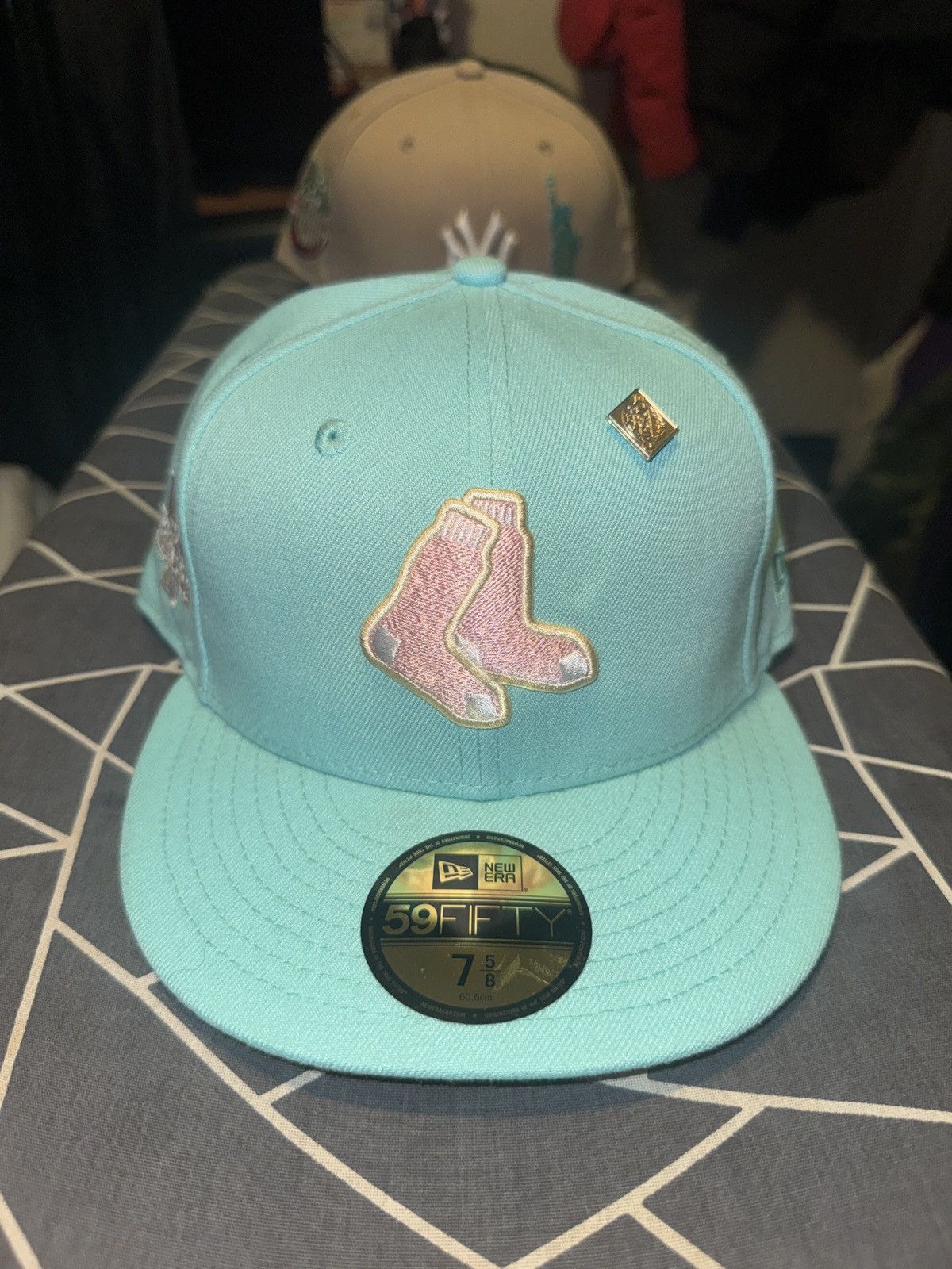 New Era New Era 59FIFTY Cincinnati Reds Beach Glass Green Fitted Size ONE SIZE - 1 Thumbnail