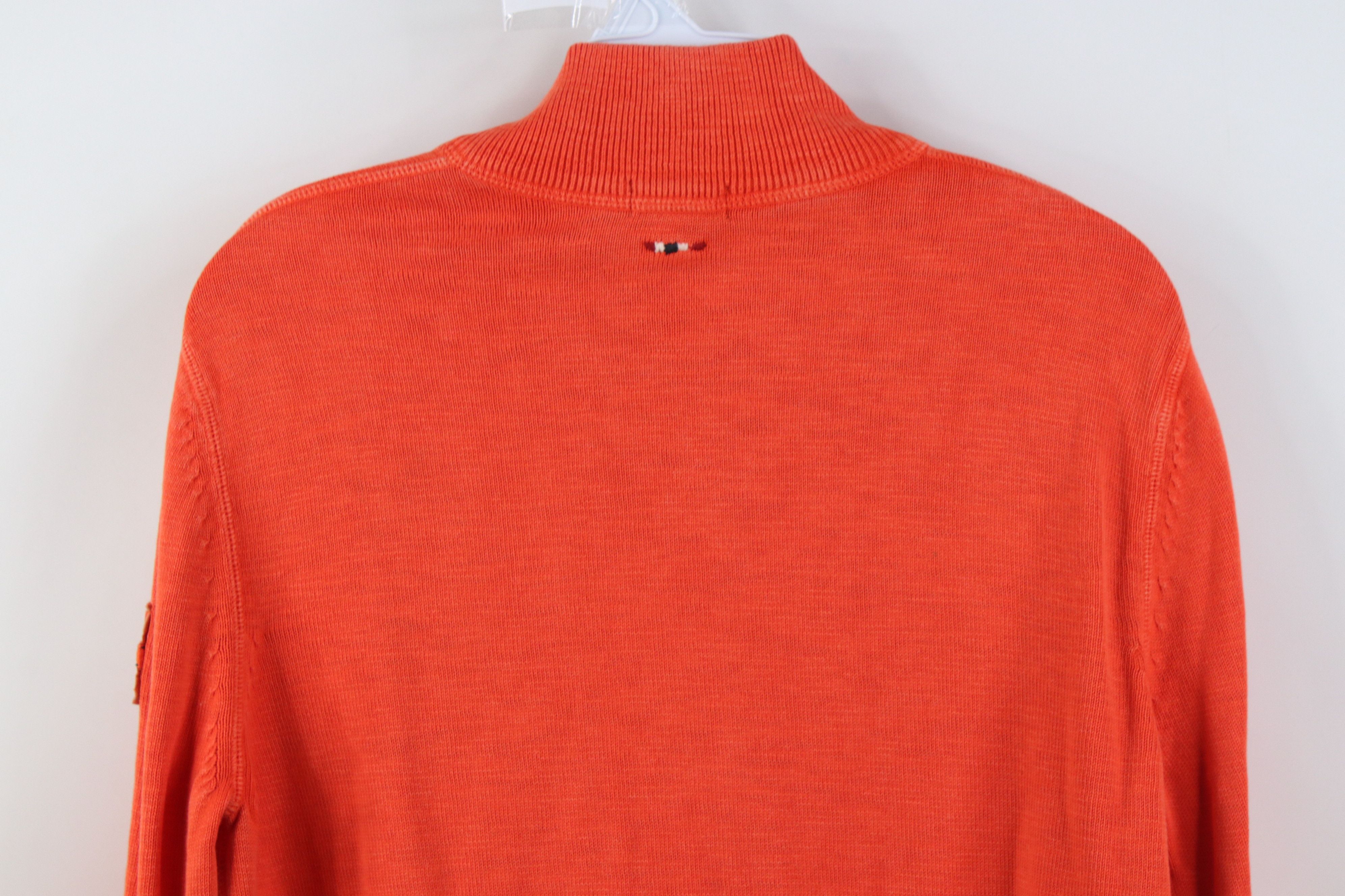 Napapijri Napapijri Geographic Cotton Knit Elbow Patch 1/4 Zip Sweater Size US S / EU 44-46 / 1 - 12 Thumbnail