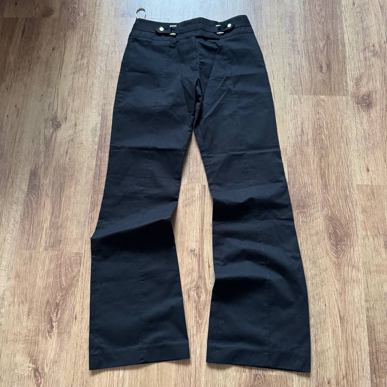 Seditionaries Crazy Karen Millen Ultra Wide Flared Bootcut Goth Pants Size 28" / US 6 / IT 42 - 2 Thumbnail