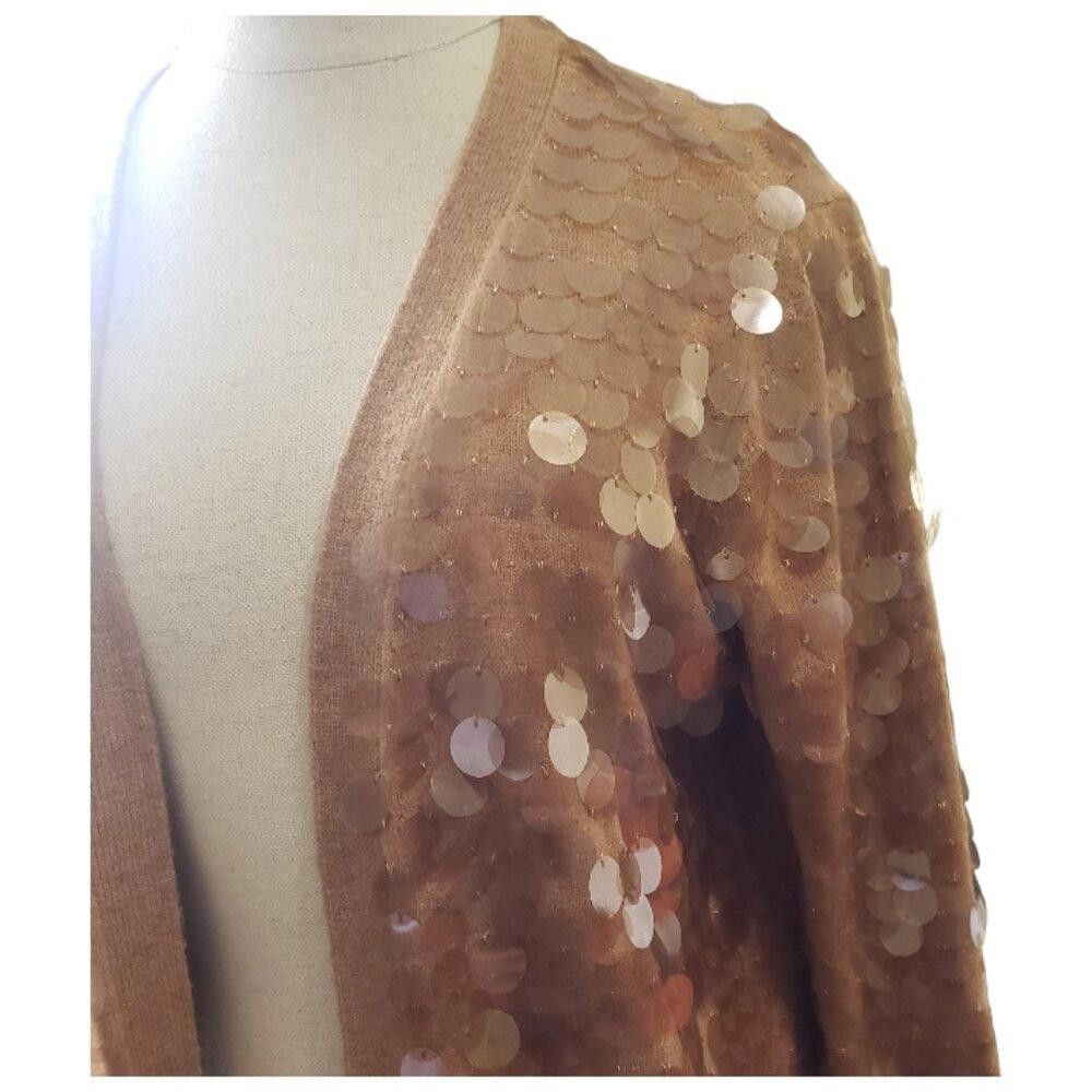 Chicos CT1633 Chico's Sequin Cardigan Sweater M Size M / US 6-8 / IT 42-44 - 2 Thumbnail