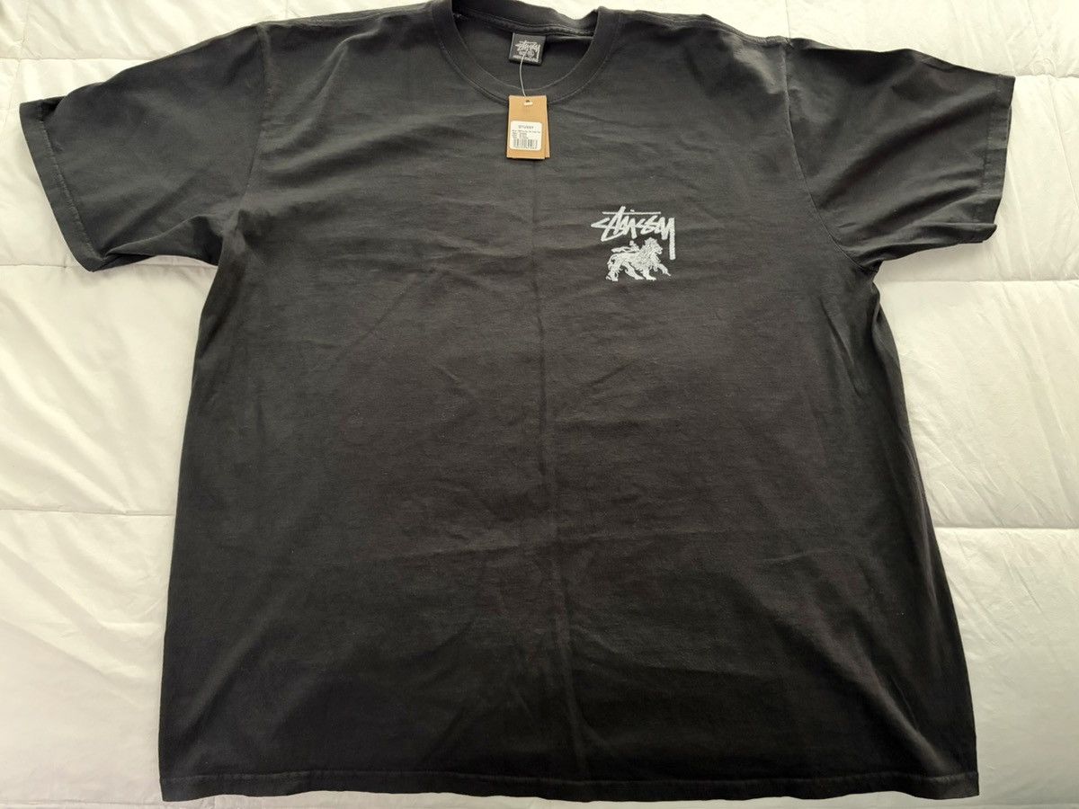 Stussy Rasta Lion Tee X-Large Black NWT