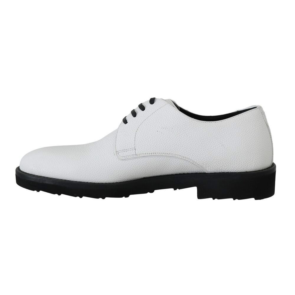 Dolce & Gabbana Dolce & Gabbana Elegant White Formal Leather Shoes Size US 6 / EU 39 - 6 Thumbnail