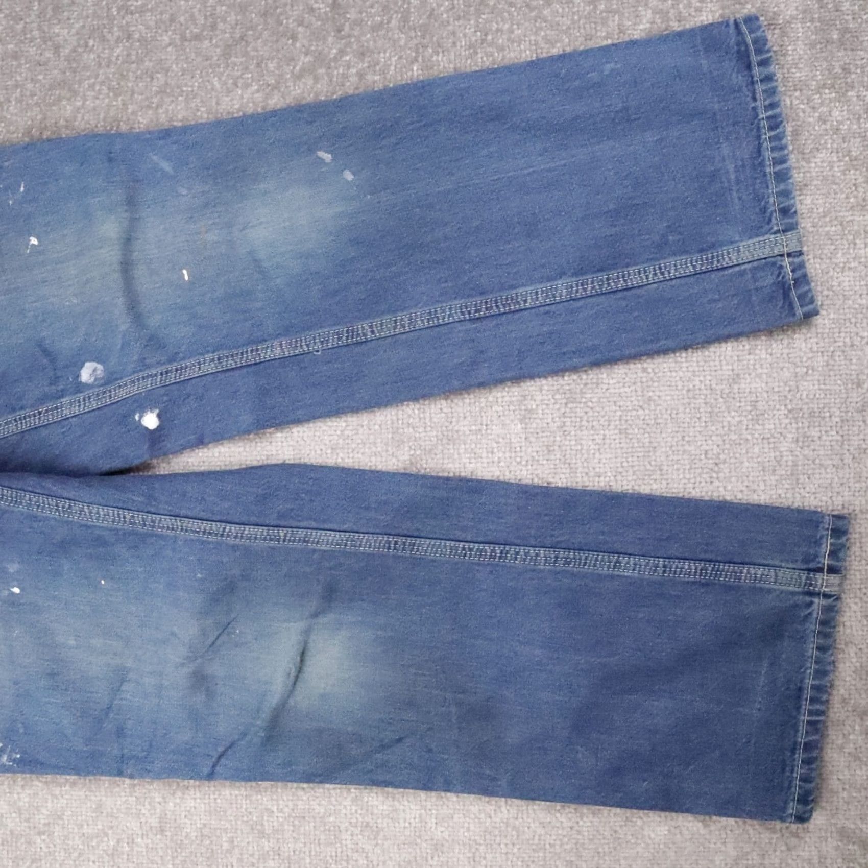 Carhartt VINTAGE Carhartt Jeans Blue Medium Wash Straight Leg Baggy Skater Carpenter Mens Size US 27 - 5 Thumbnail