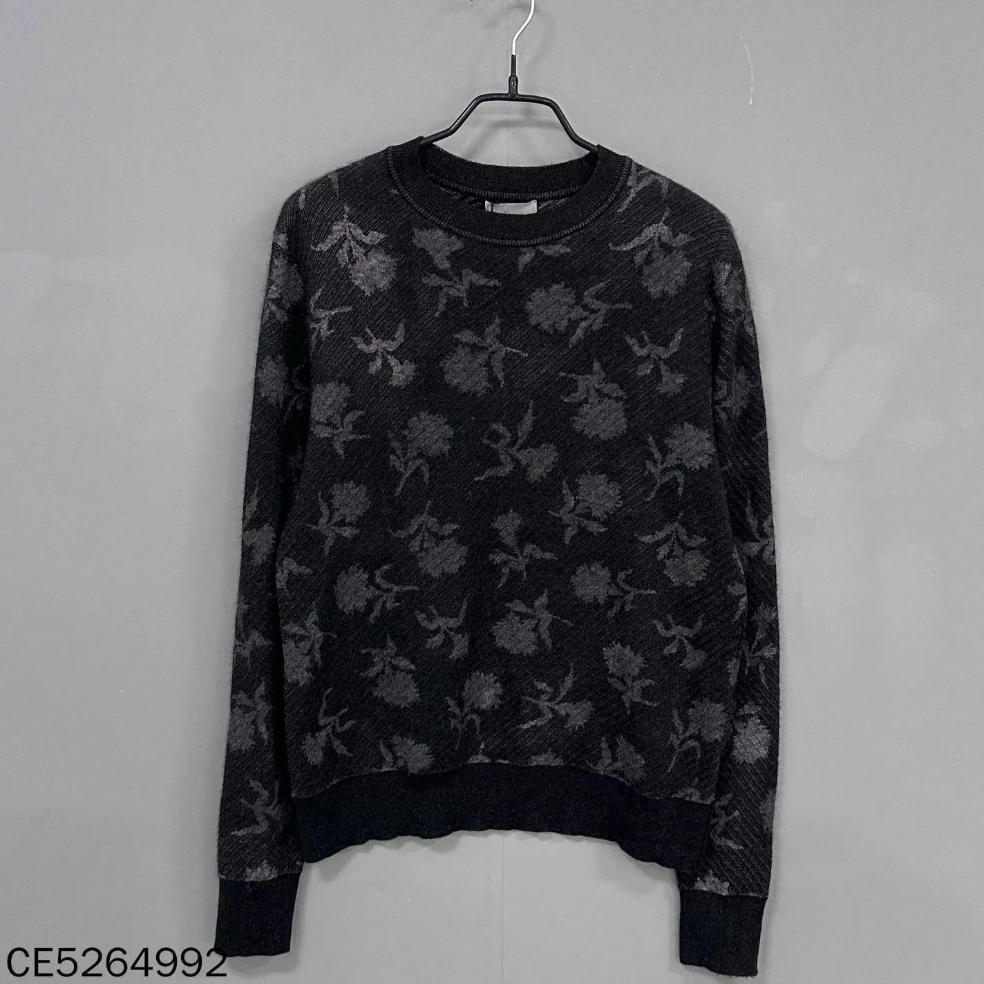 Dior Dior Deep Gray Rose All-Over Print Sweater S Size US S / EU 44-46 / 1 - 2 Thumbnail