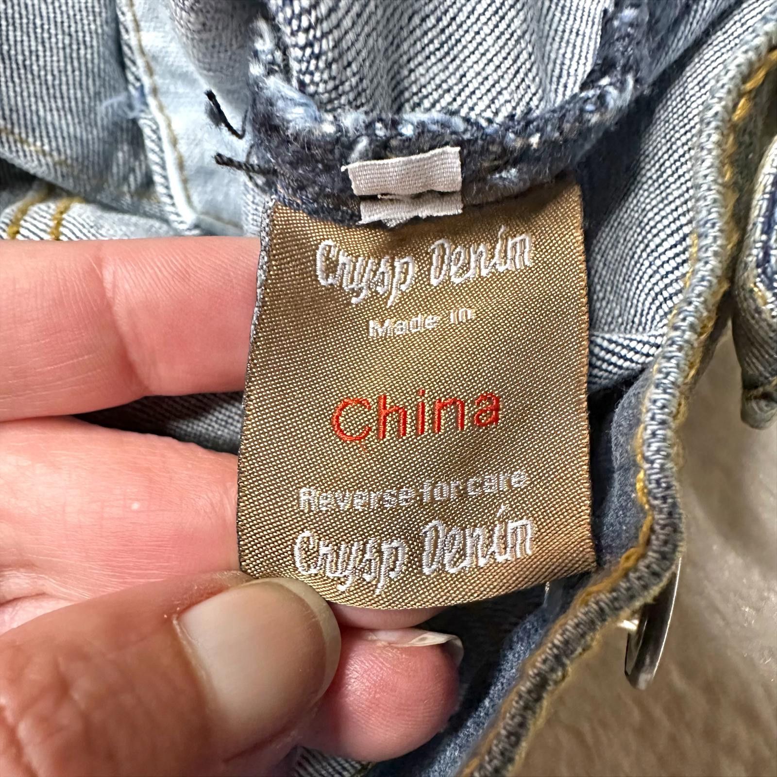 Crysp Denim NWT Crysp Denim Distressed Stretch Denim Jacket Mens M Size US M / EU 48-50 / 2 - 7 Thumbnail