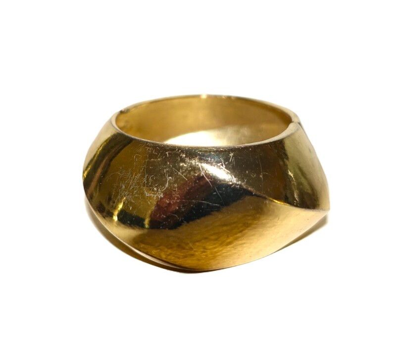Vintage Gold tone Cuff Clasp Bold Bracelet Size ONE SIZE - 4 Thumbnail
