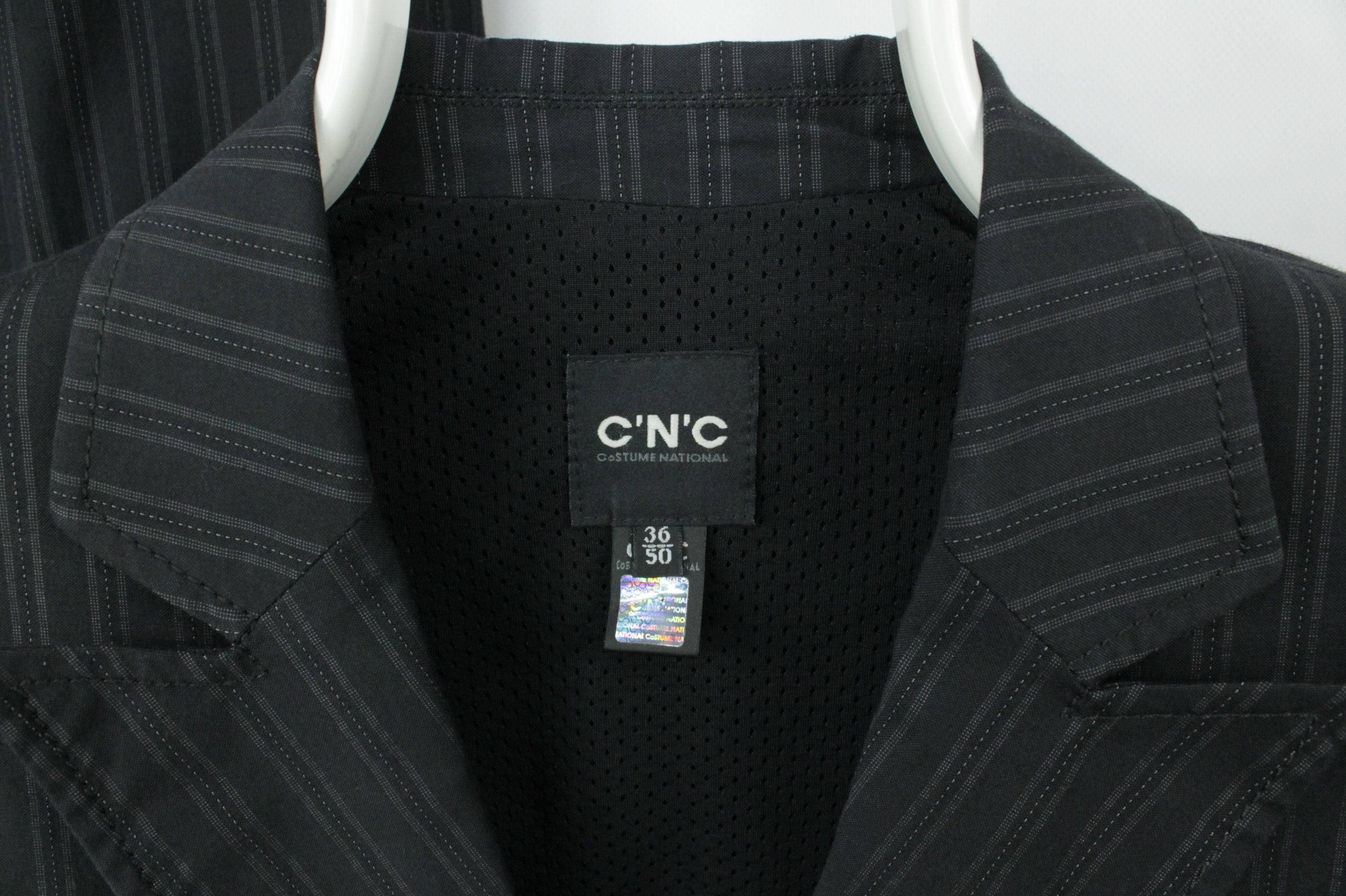 Costume National Vintage C'N'C Costume National Black Striped Suit Men's Size 40R - 4 Thumbnail