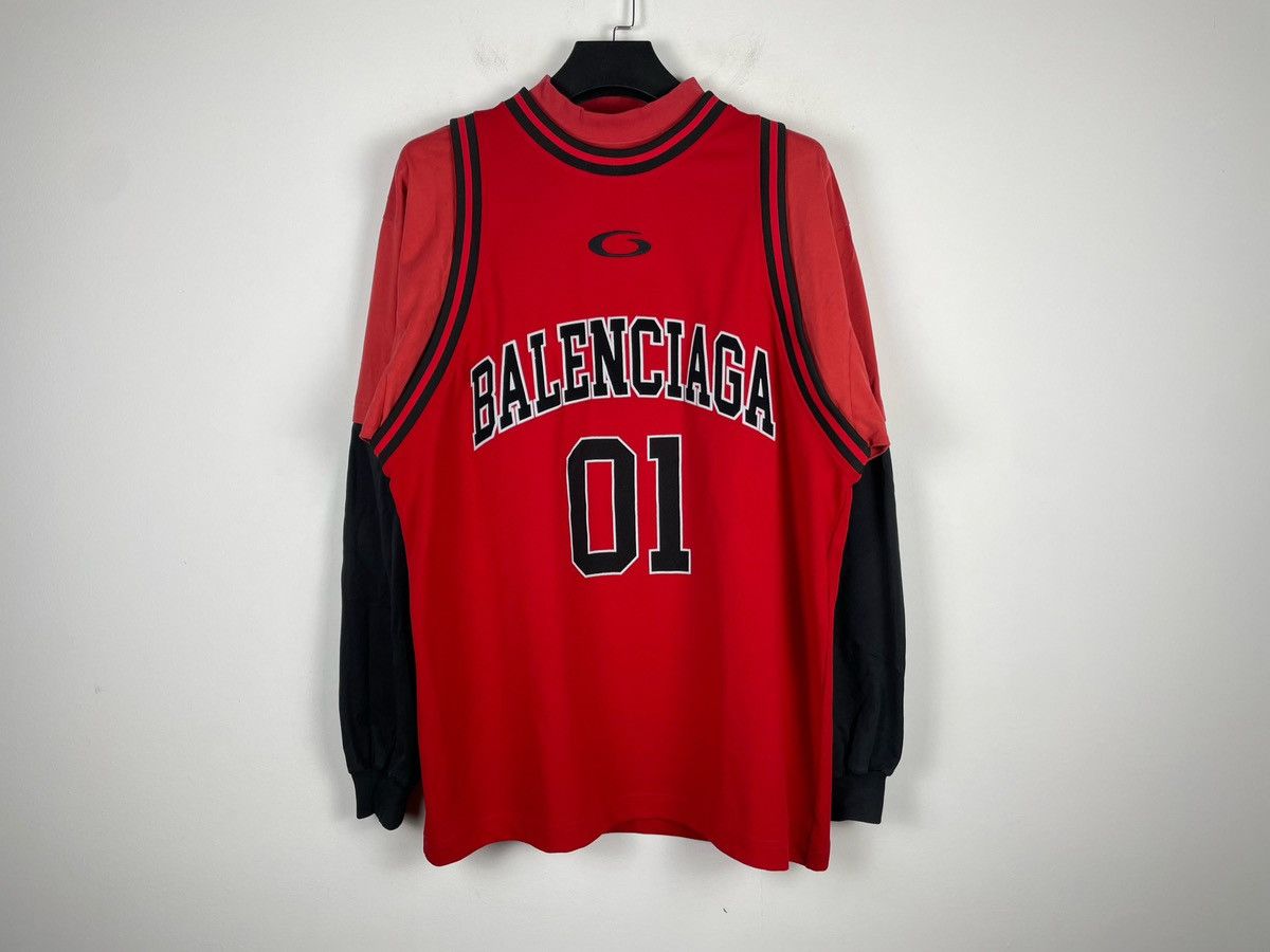 Balenciaga Balenciaga SS25 Layered Jersey Long-Sleeves Size US L / EU 52-54 / 3 - 5 Thumbnail