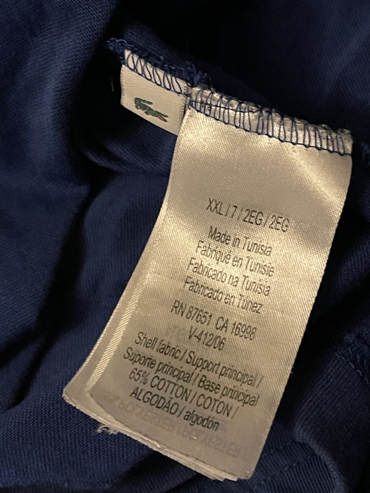 Lacoste Lacoste Tennis x Daniil Medvedev XXL T Shirt Blue Size US XXL / EU 58 / 5 - 8 Thumbnail