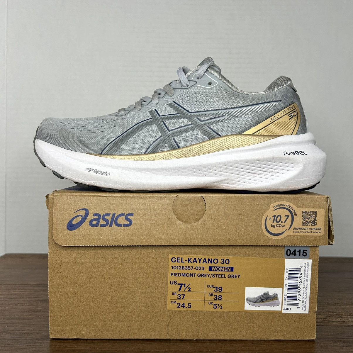 Asics ASICS Gel-Kayano 30 Gray Running Shoes Women Size 7.5 Size US 7.5 / IT 37.5 - 2 Thumbnail