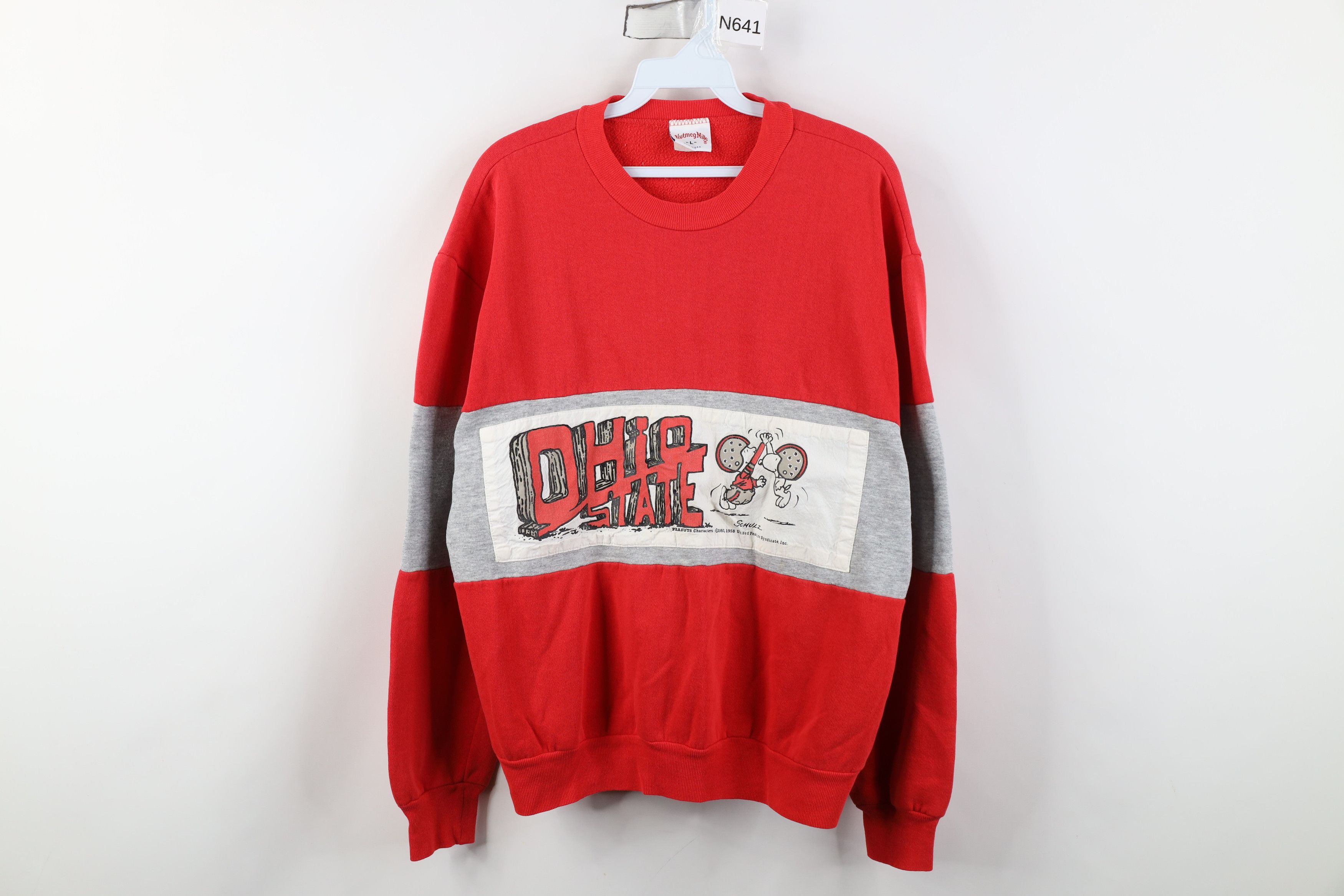 Vintage Vintage 80s Peanuts Charlie Brown University Sweatshirt Size L / US 10 / IT 46 - 1 Thumbnail