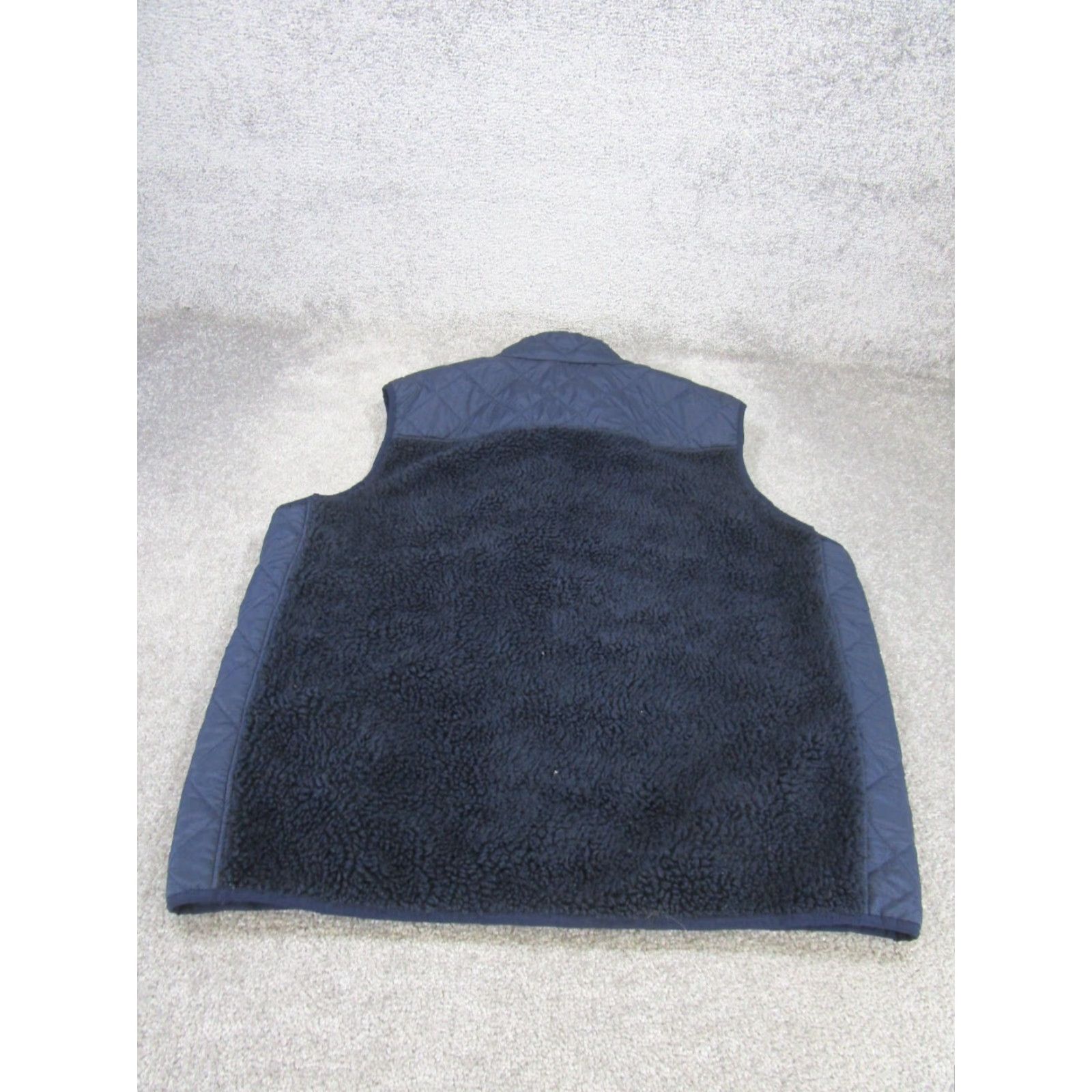 Lands' End Lands' End Vest Mens XL Navy Blue Sherpa Outdoor Windbreaker Zip Short Casual Travel Size US XL / EU 56 / 4 - 3 Thumbnail